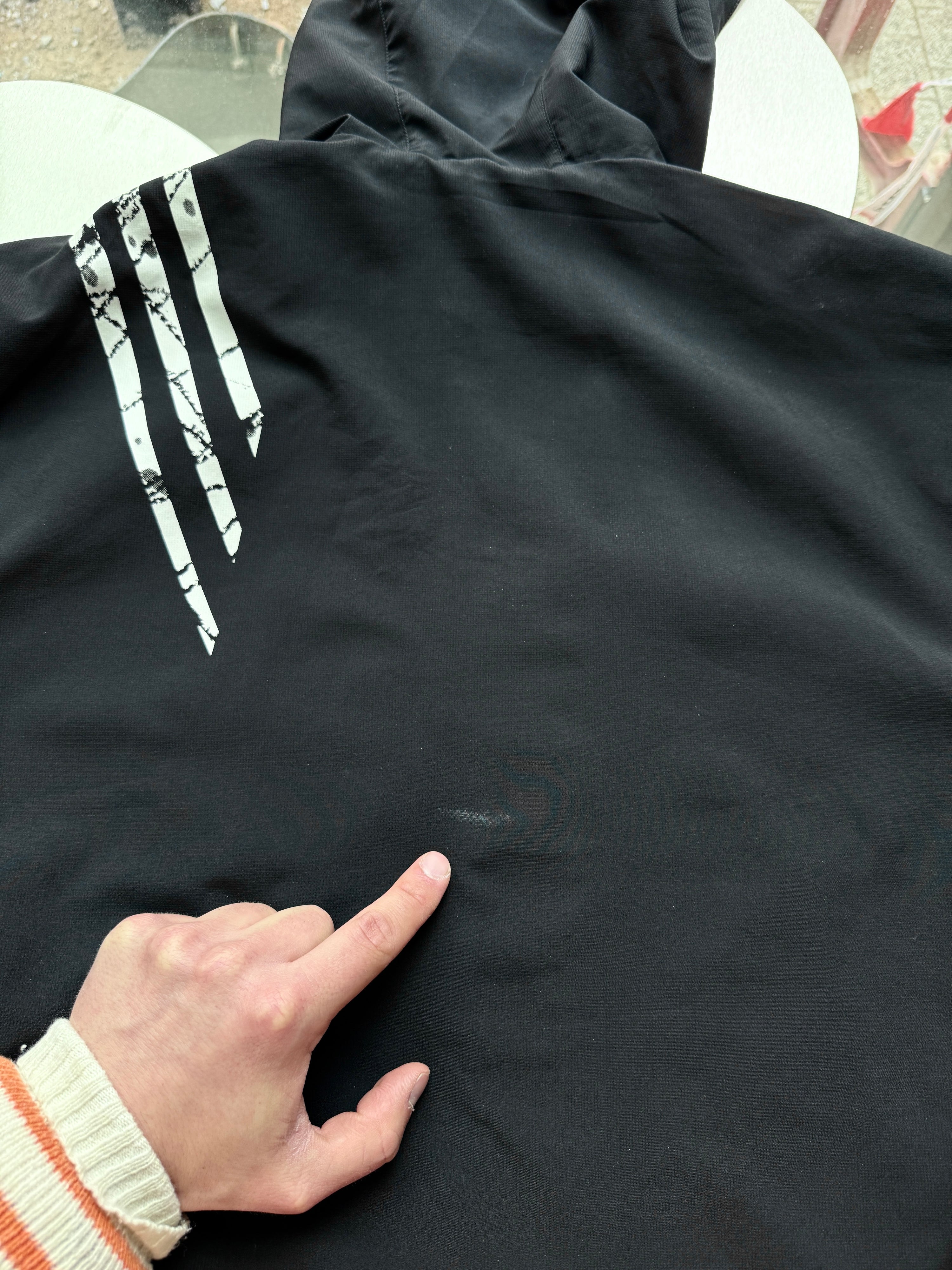 Vintage 2000s Adidas Football Windbreaker Black - L