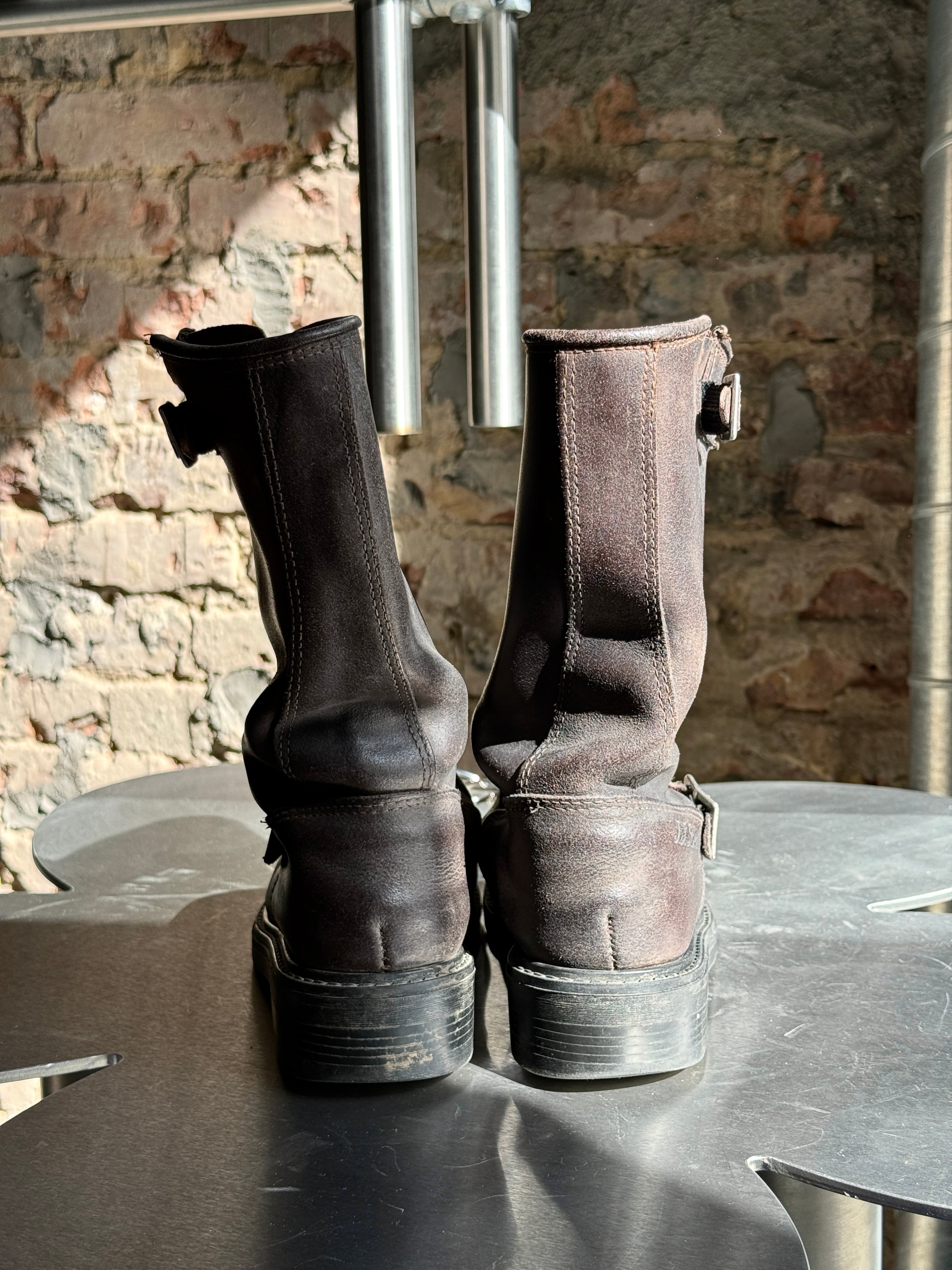 Vintage “JJ Lester” Leather Engineer Boots Brown - EU 38/39