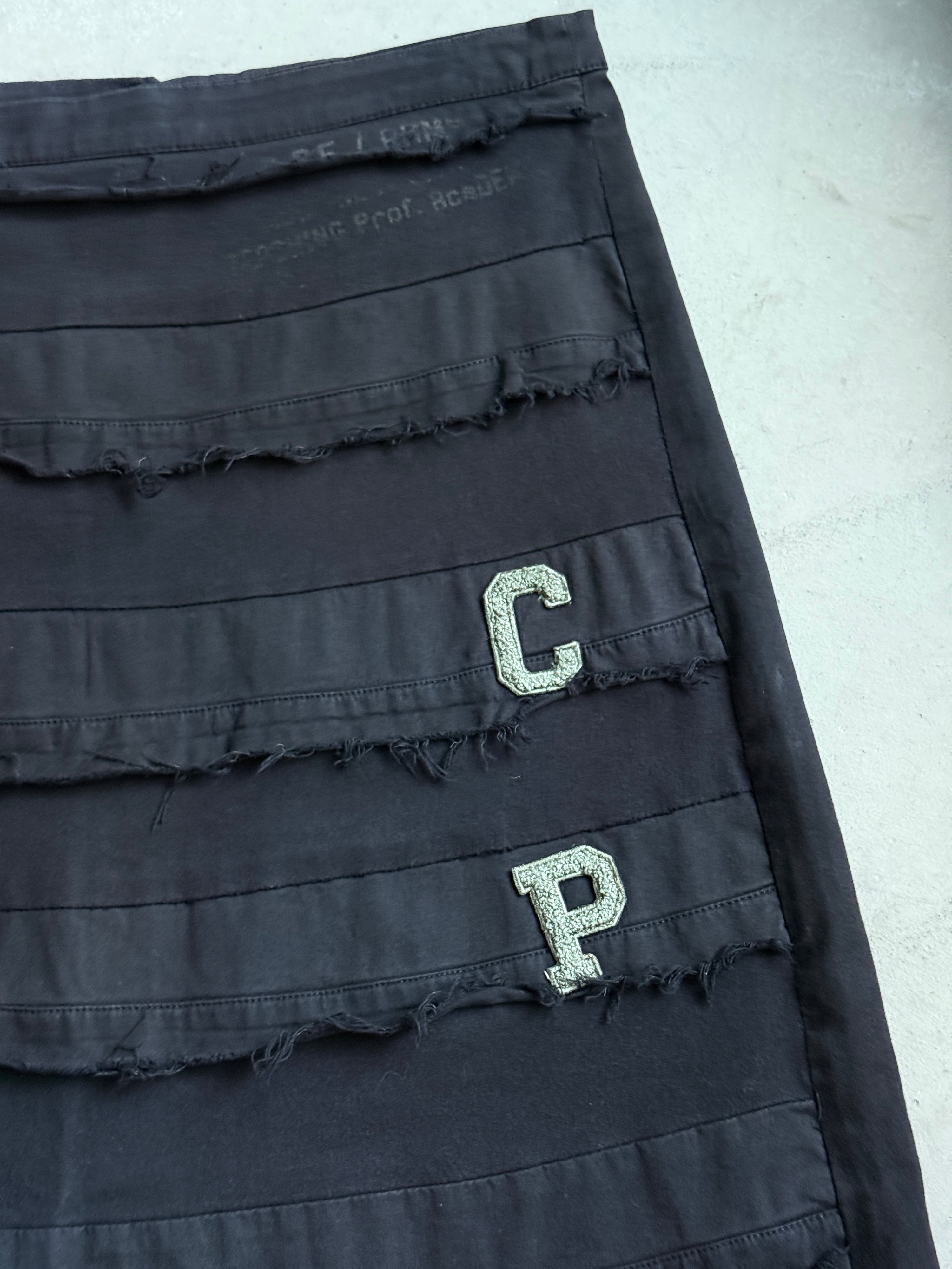 Vintage Chipie Distressed Maxi Skirt Black - M