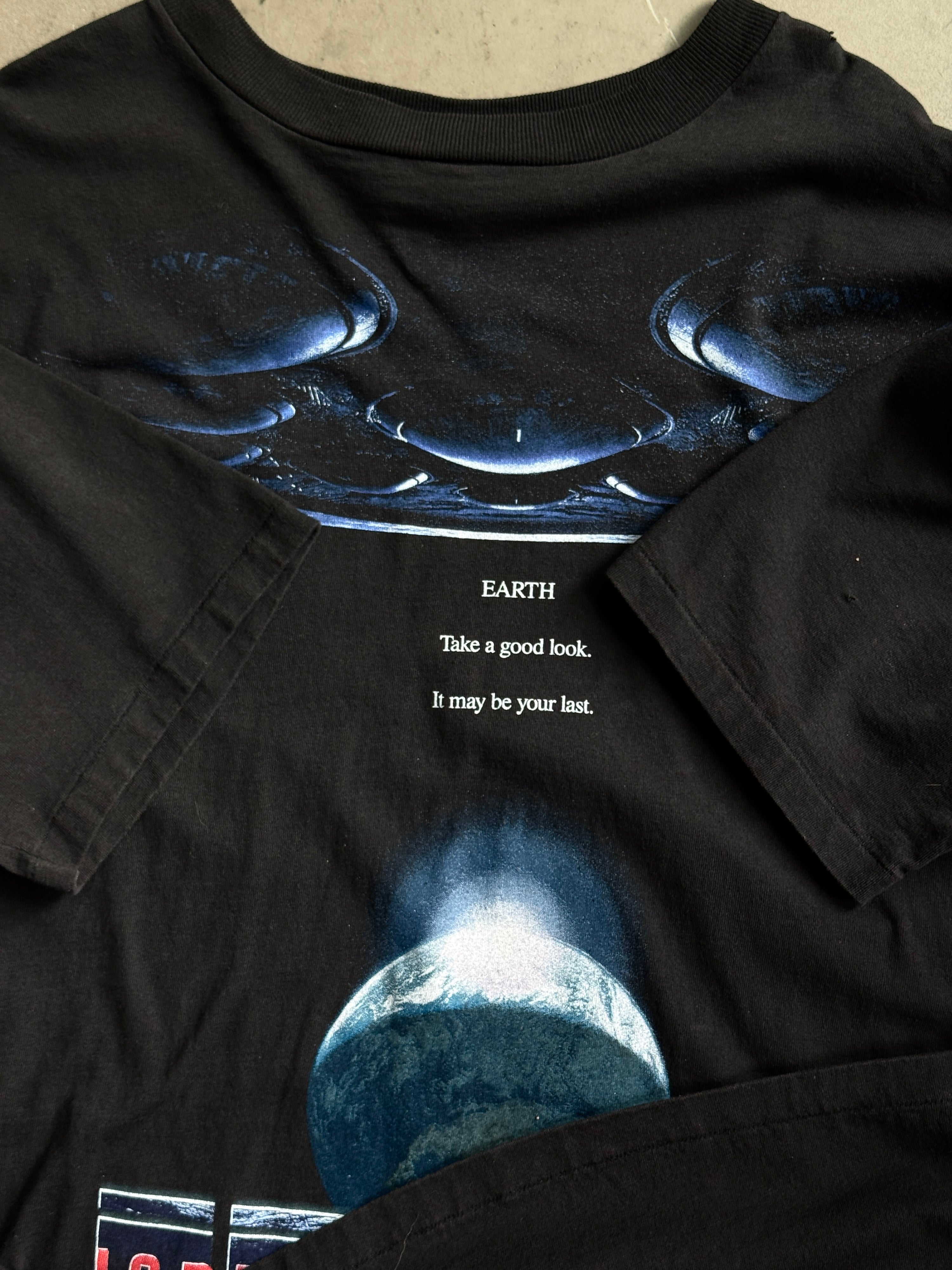 1996 Independence Day Movie Promo Tee Black - XL