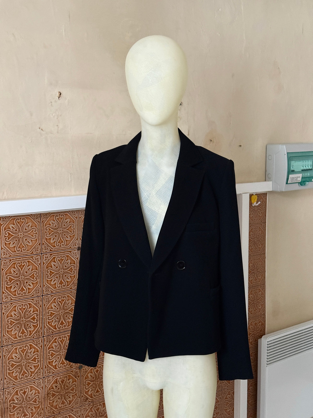 2000s Sonia Rykiel “Uniform” Tailored Black Blazer Jacket (new) - S