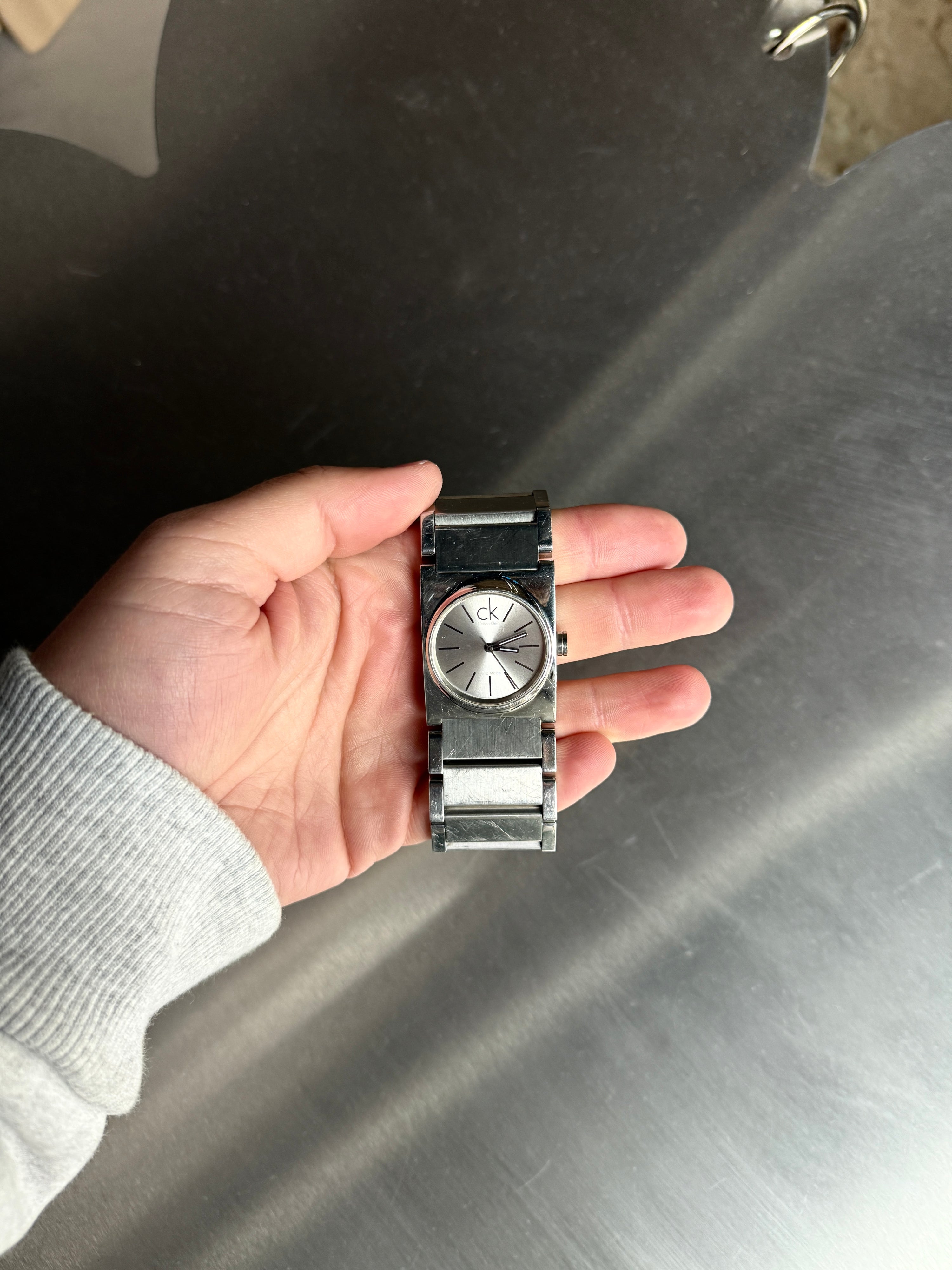 Vintage 2000s Calvin Klein "Epitome" Stainless Steel Quartz Watch