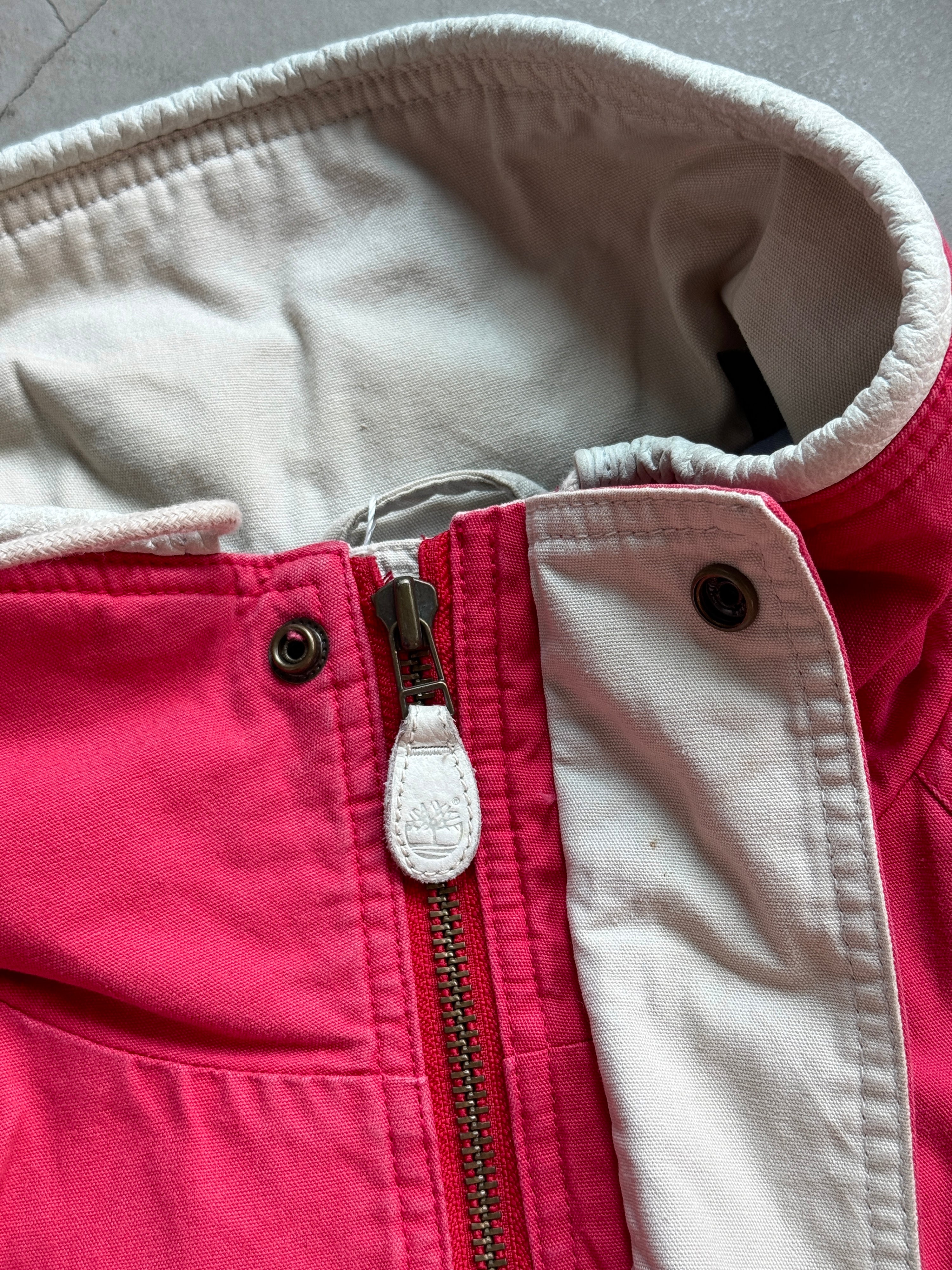 Vintage Faded Timberland Weathergear Canvas Chore Jacket Red - XL