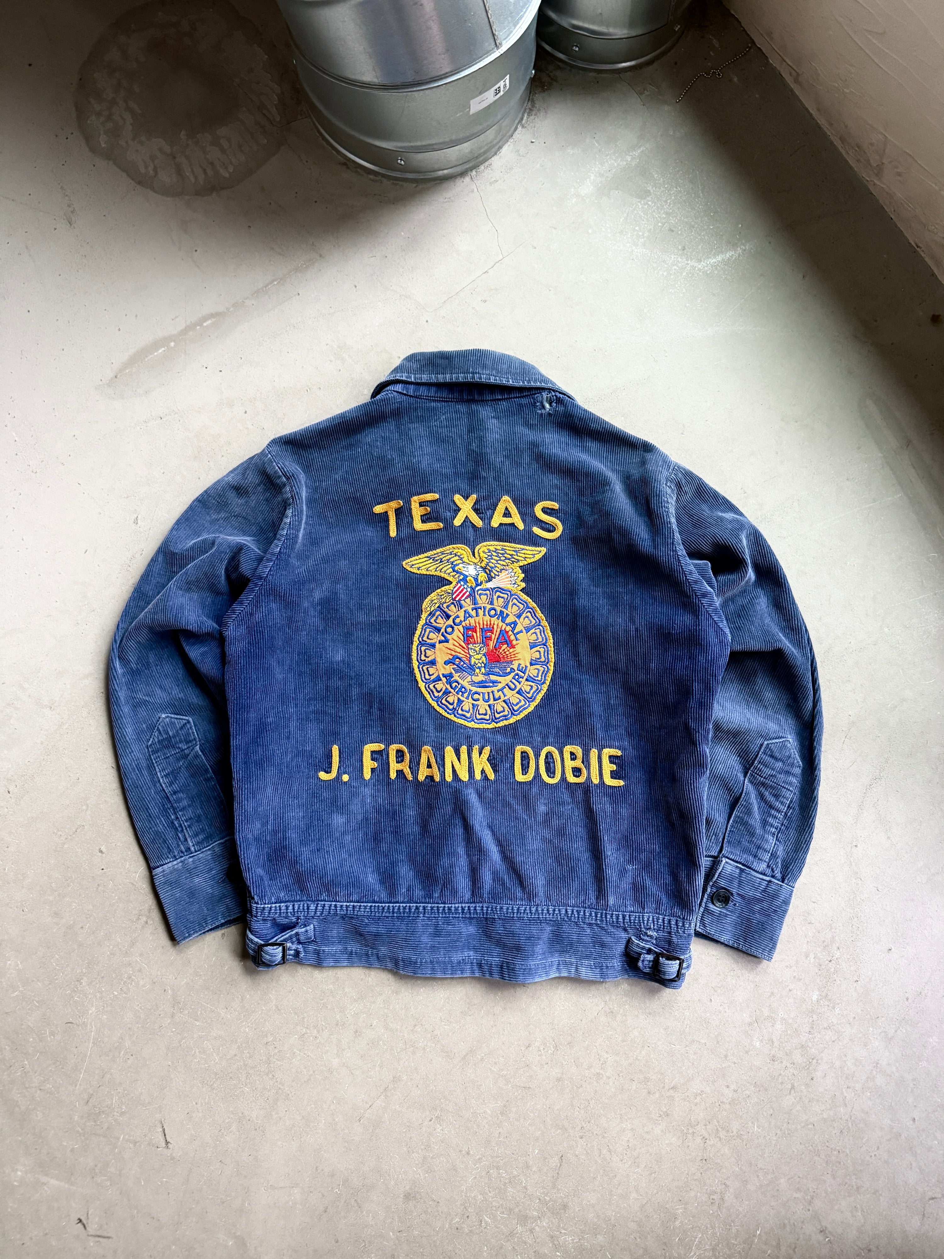 Vintage 1960/70s FFA Texas Chainstitched Jacket Blue - S
