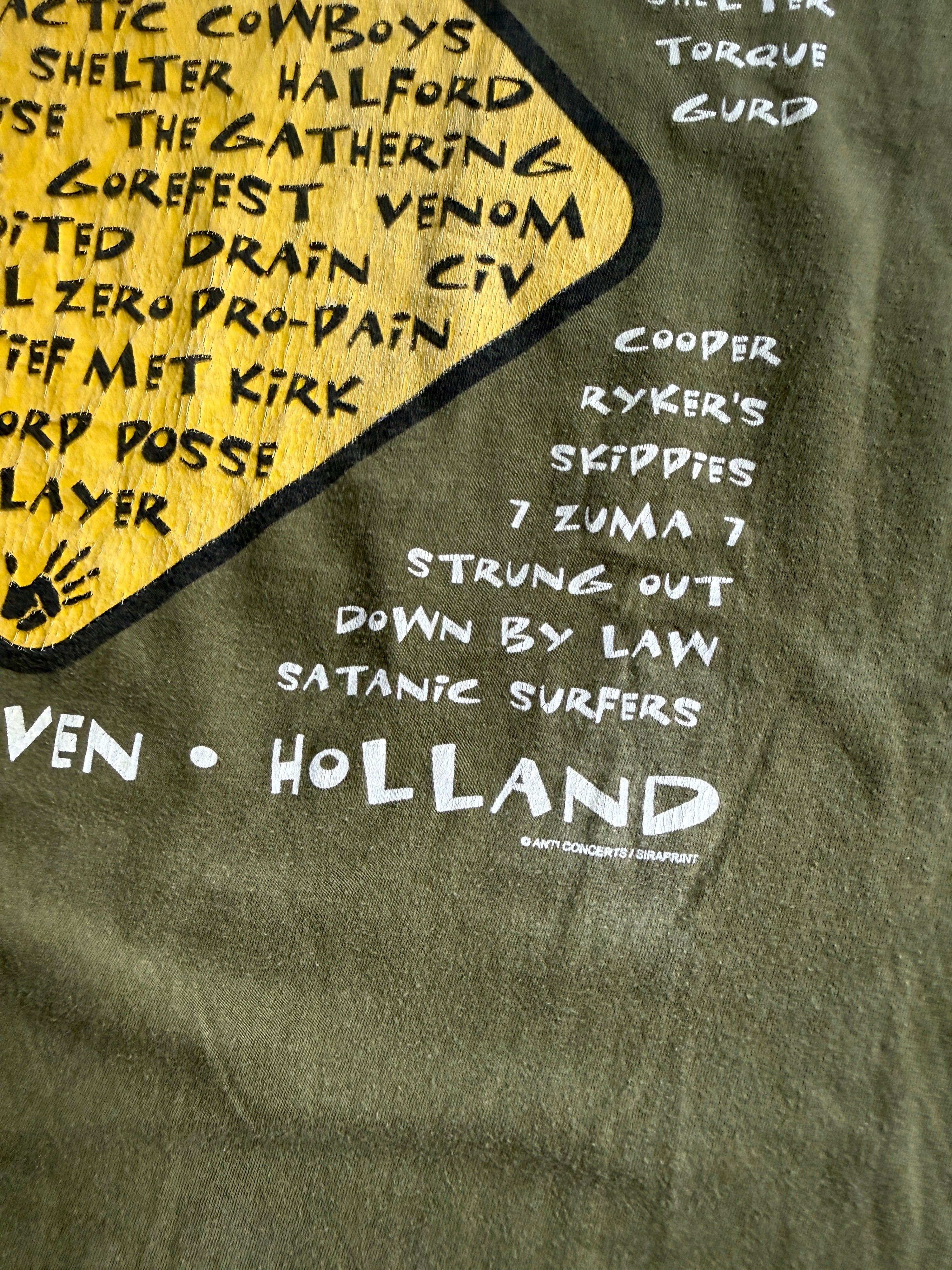 Vintage 1996 Dynamo Open Air Festival Tee Green - XXL