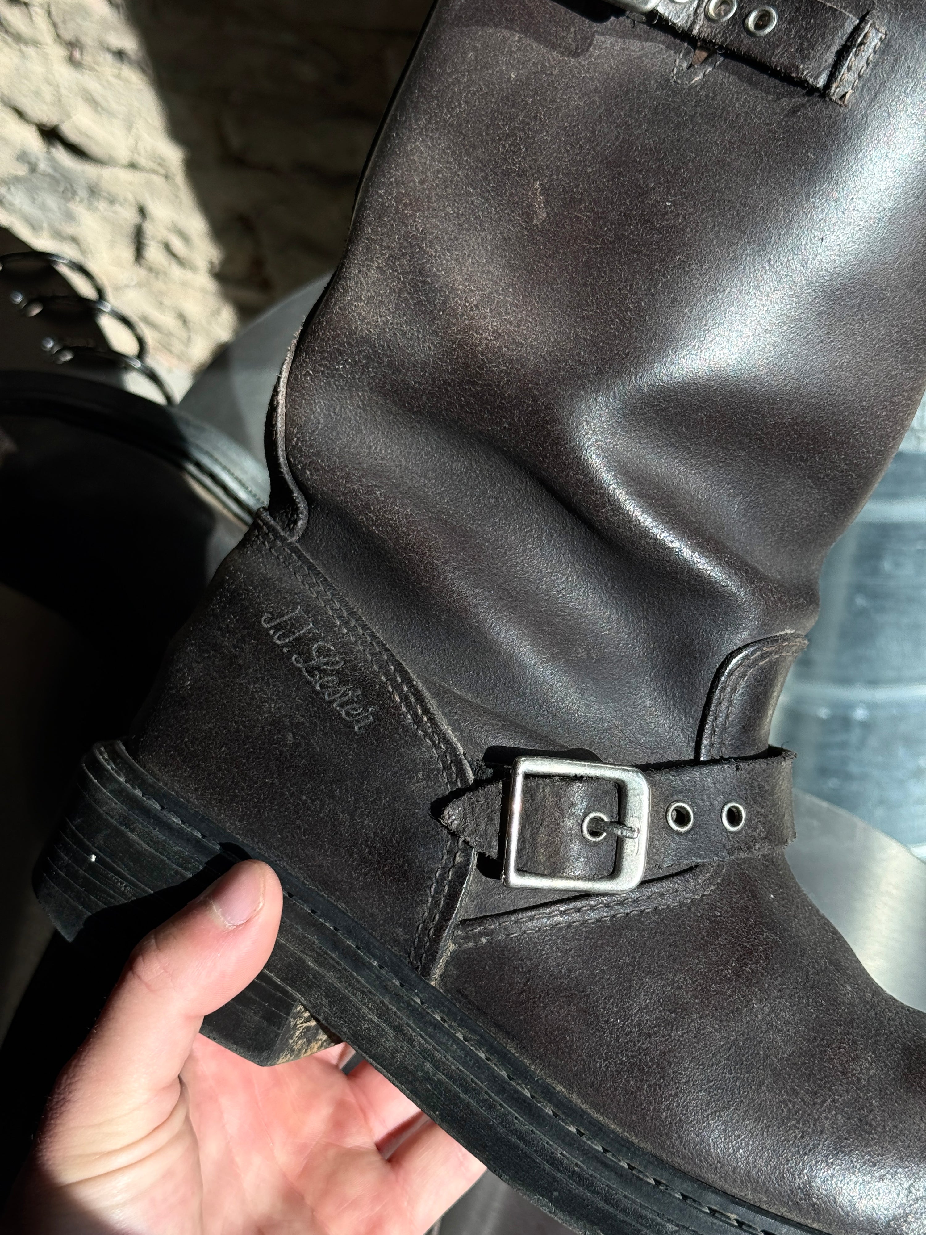 Vintage “JJ Lester” Leather Engineer Boots Brown - EU 38/39