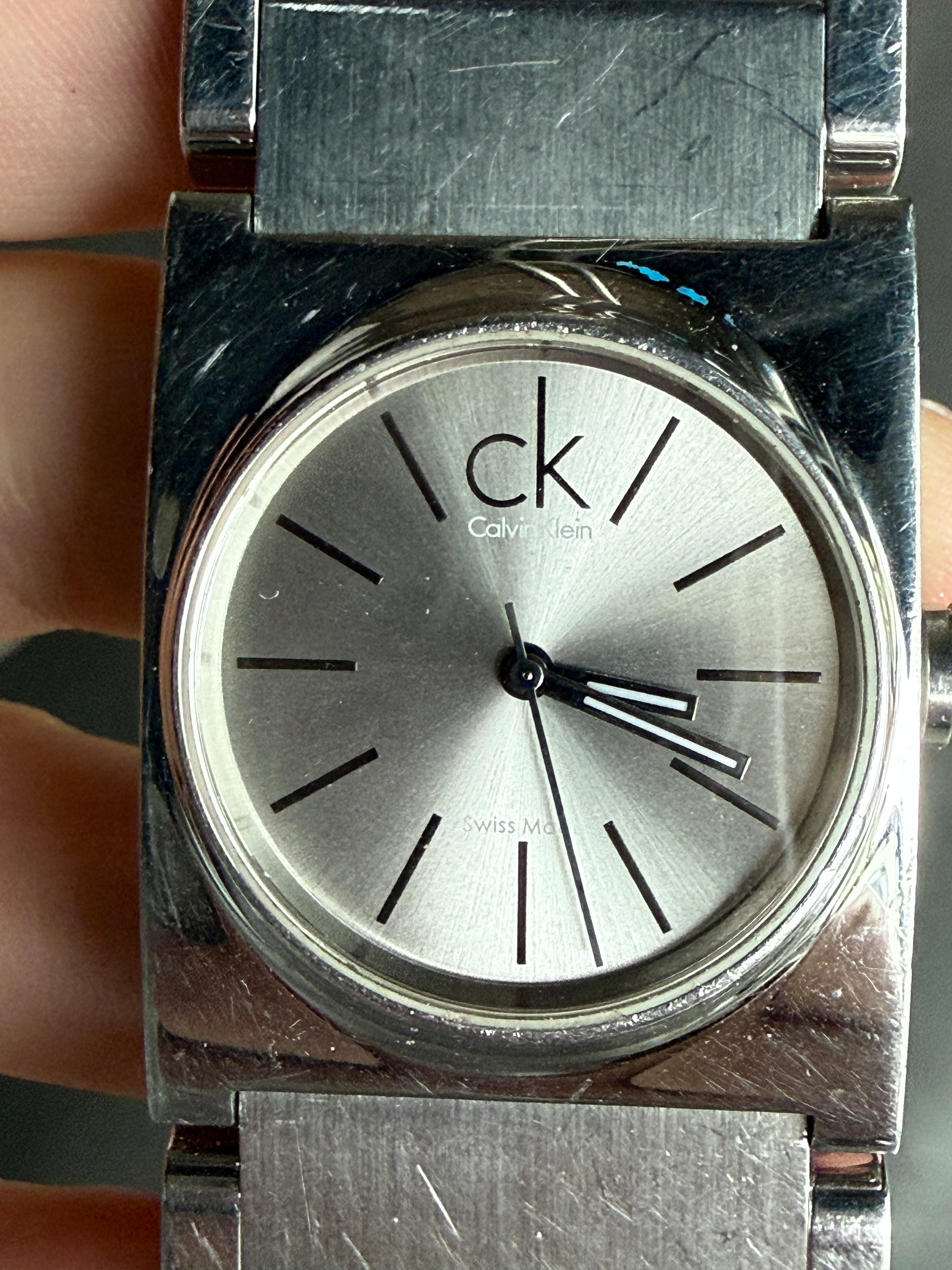Vintage 2000s Calvin Klein "Epitome" Stainless Steel Quartz Watch