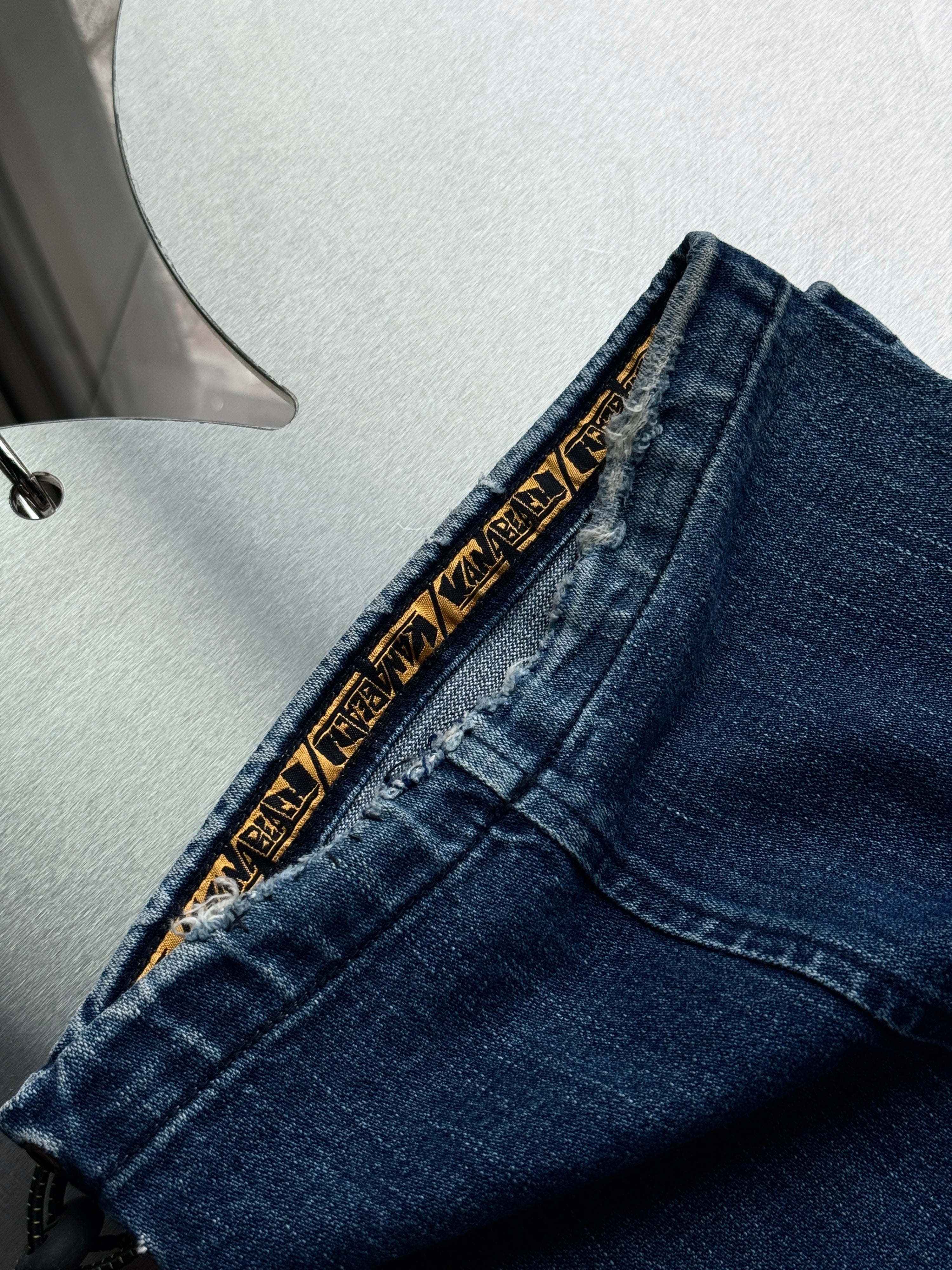 Vintage Kana Beach Baggy Zip Off Rave Jeans - W33 L31