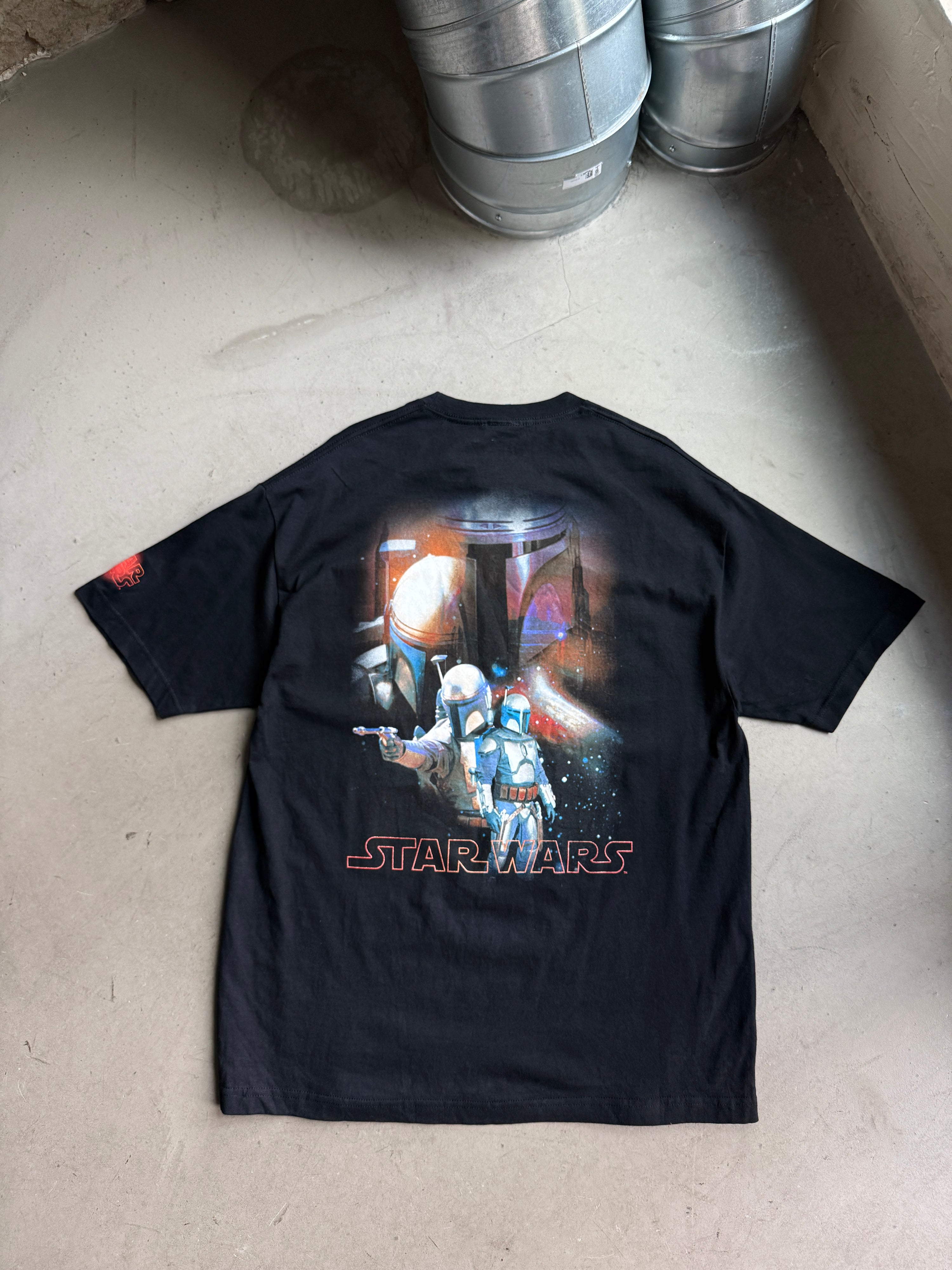 Vintage 2002 Deadstock Star Wars "Jango Fett" T-Shirt Black - XL