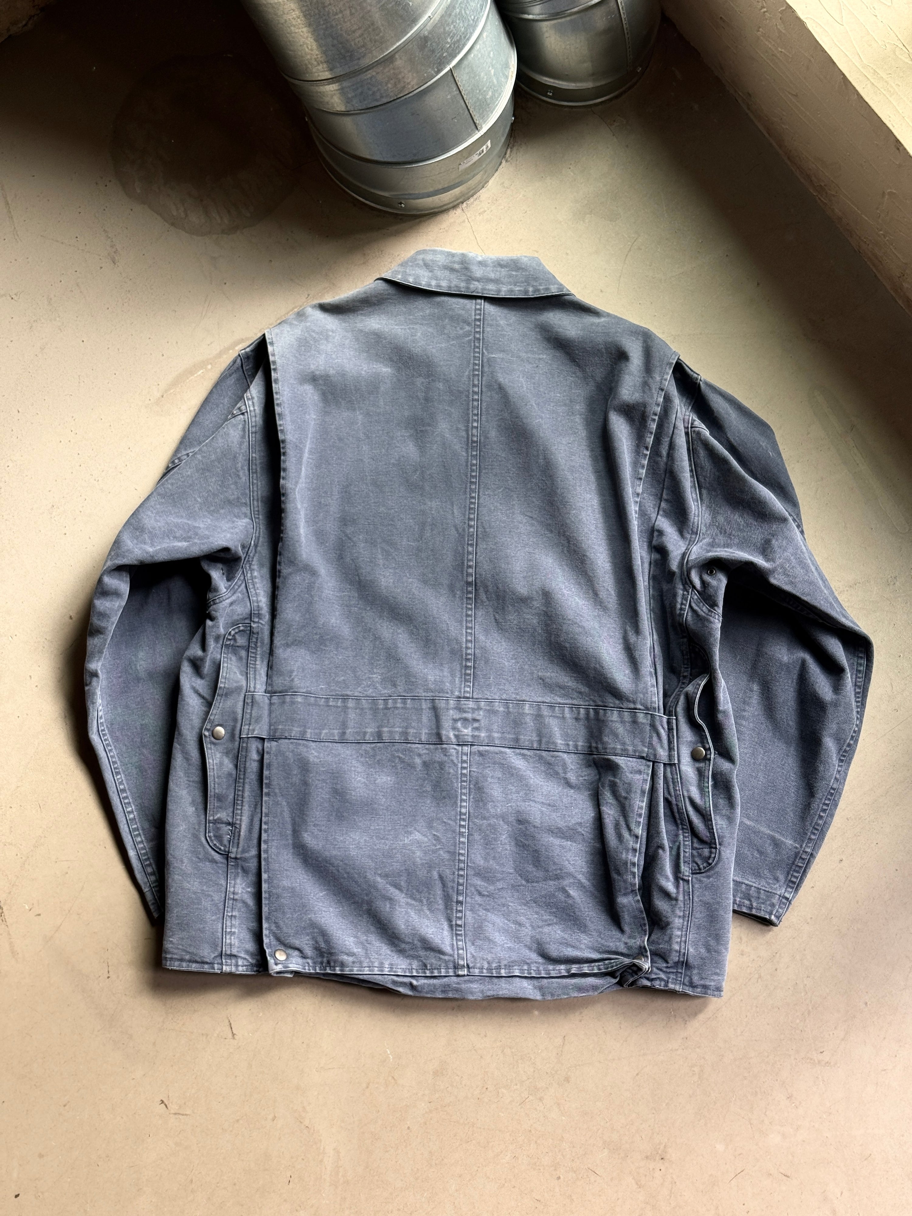 Vintage 1990s Faded Ralph Lauren Barn Chore Coat Blue - XXL