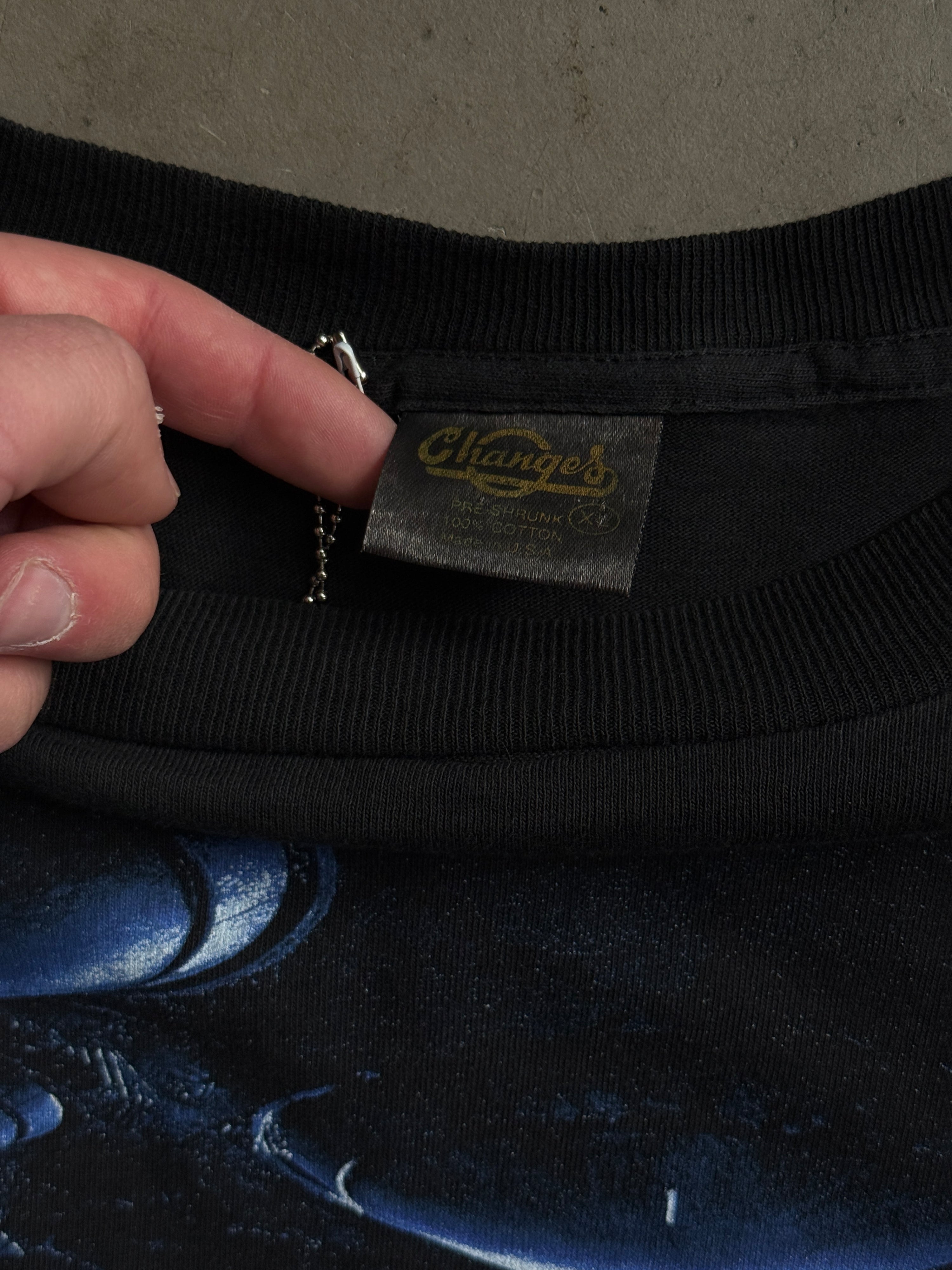 1996 Independence Day Movie Promo Tee Black - XL