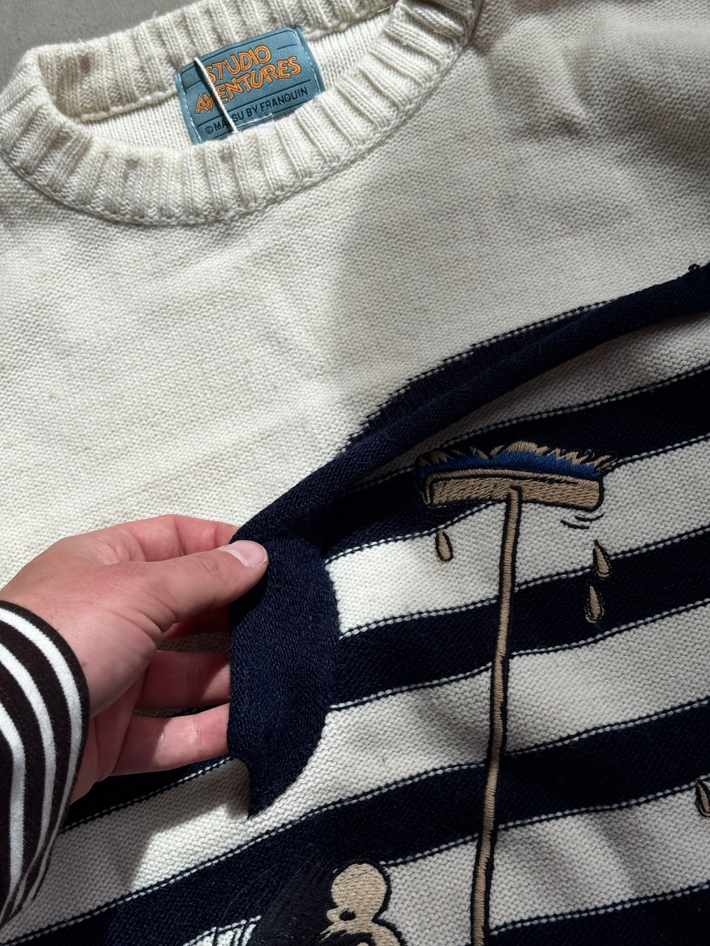Vintage 1990s Gaston La Gaffe Striped Knit