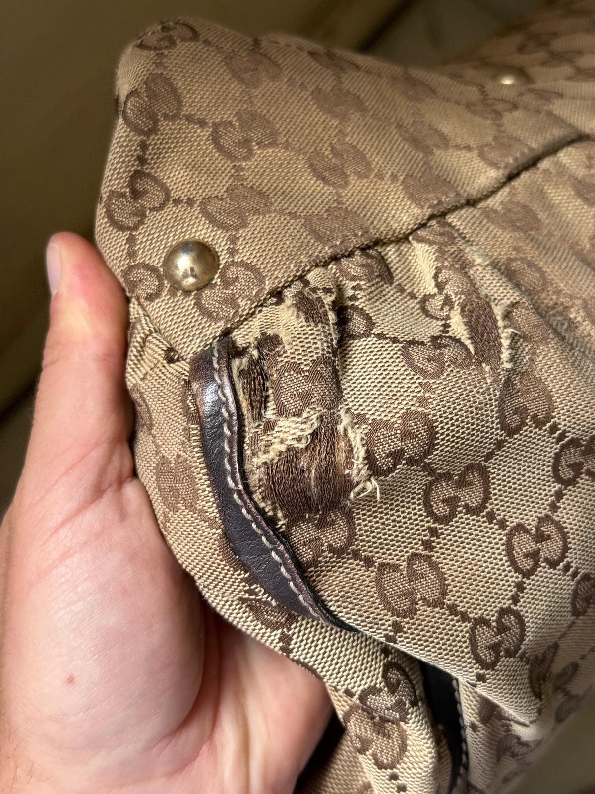 Gucci GG Canvas Abbey D-Ring Tote Bag