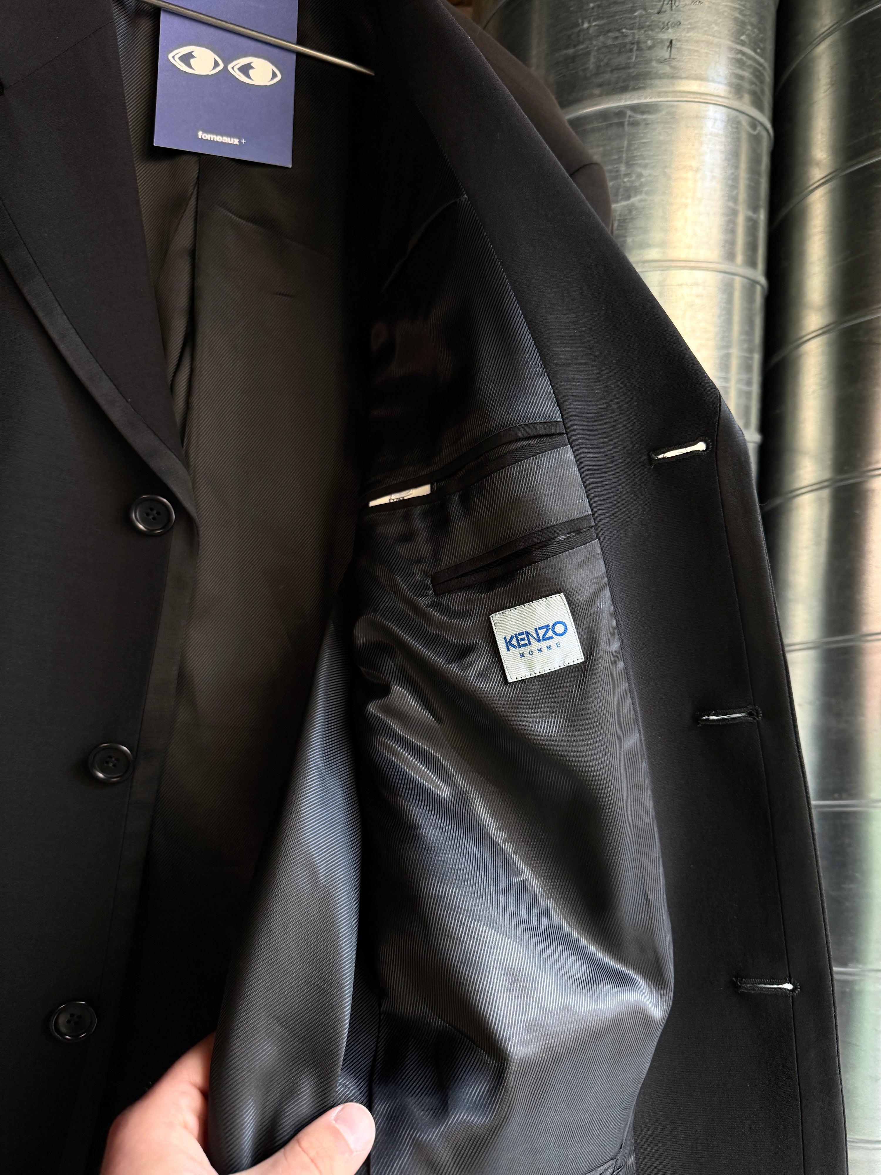 Vintage 1990s Kenzo 3 Piece Suit Black - XL