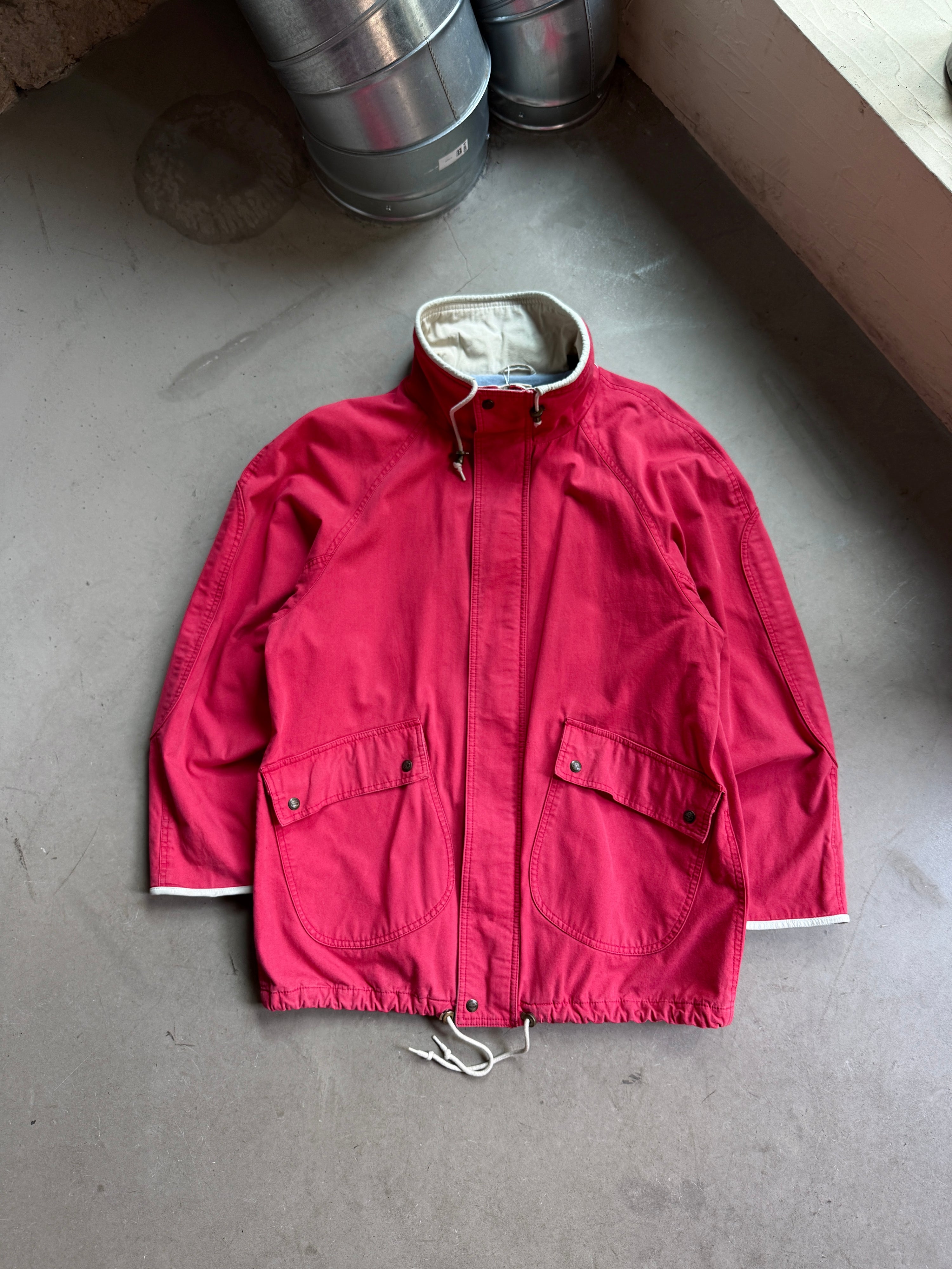 Vintage Faded Timberland Weathergear Canvas Chore Jacket Red - XL