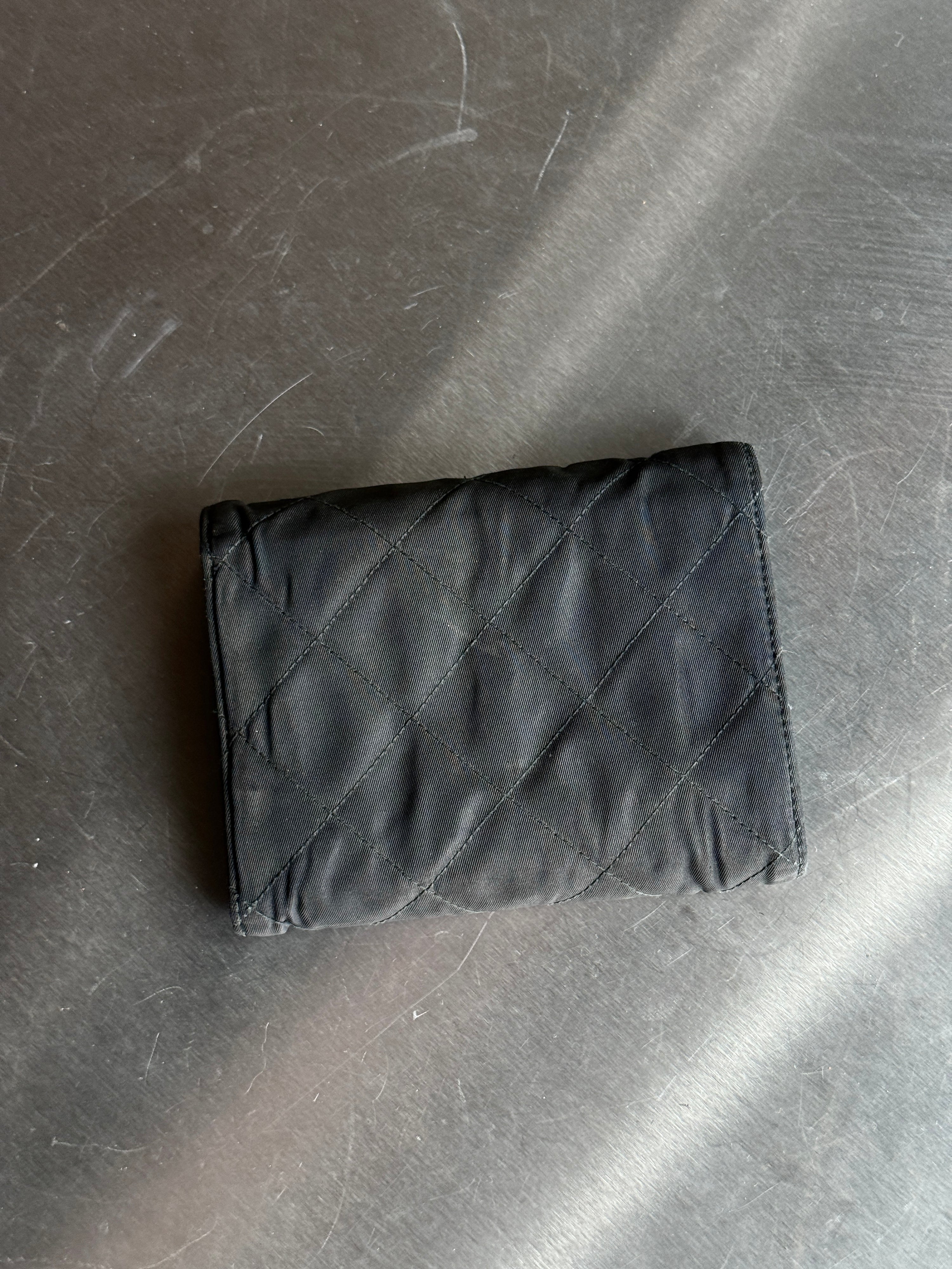 Vintage Prada Quilted Tessuto Nylon Wallet