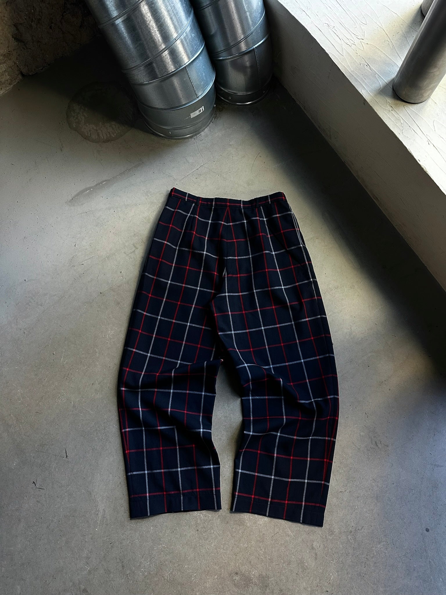 Vintage Burberry Nova Check Wool Pants