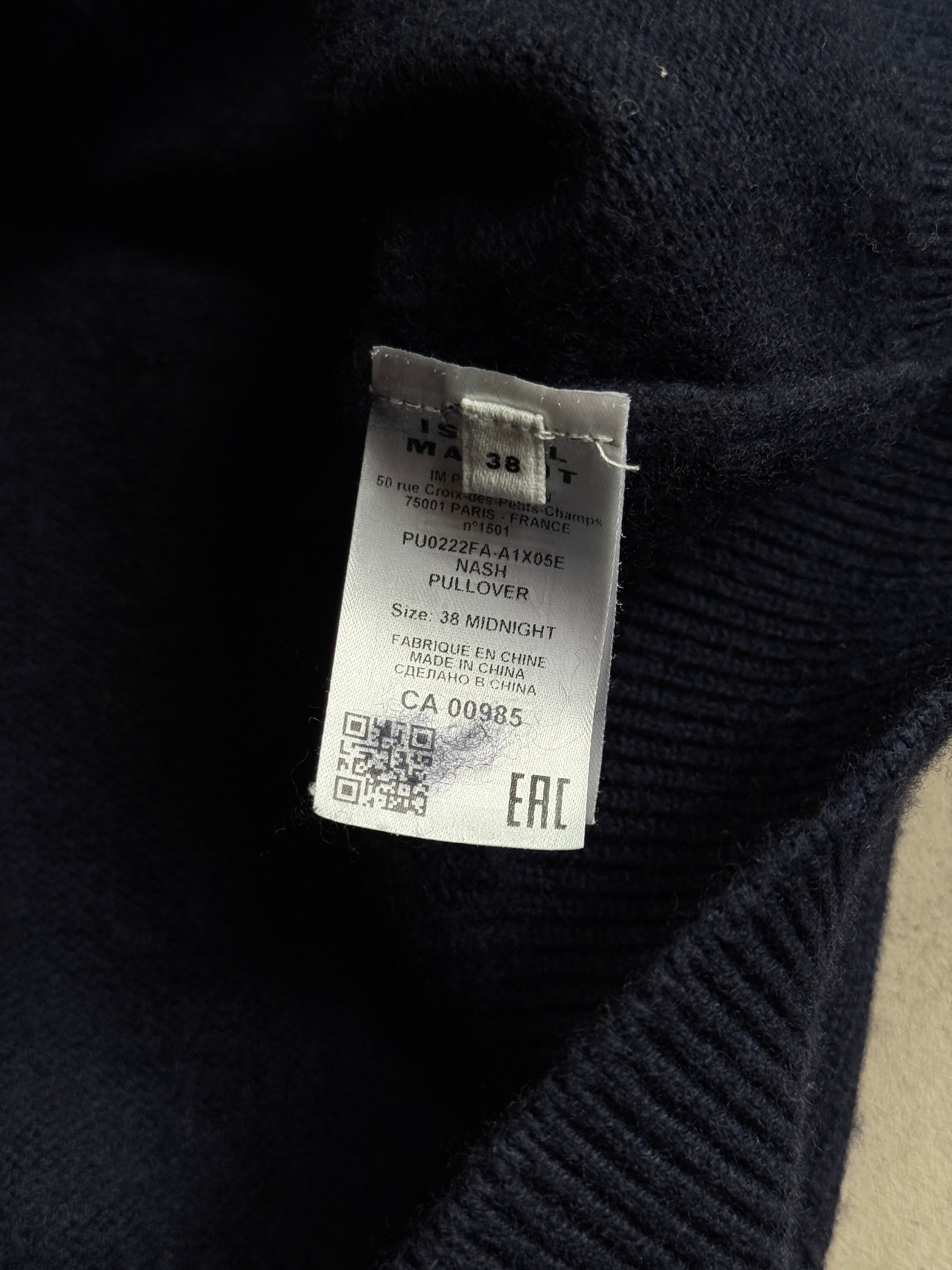 2022FW Isabelle Marant Étoile "Nash" Knit Turtleneck Navy - M