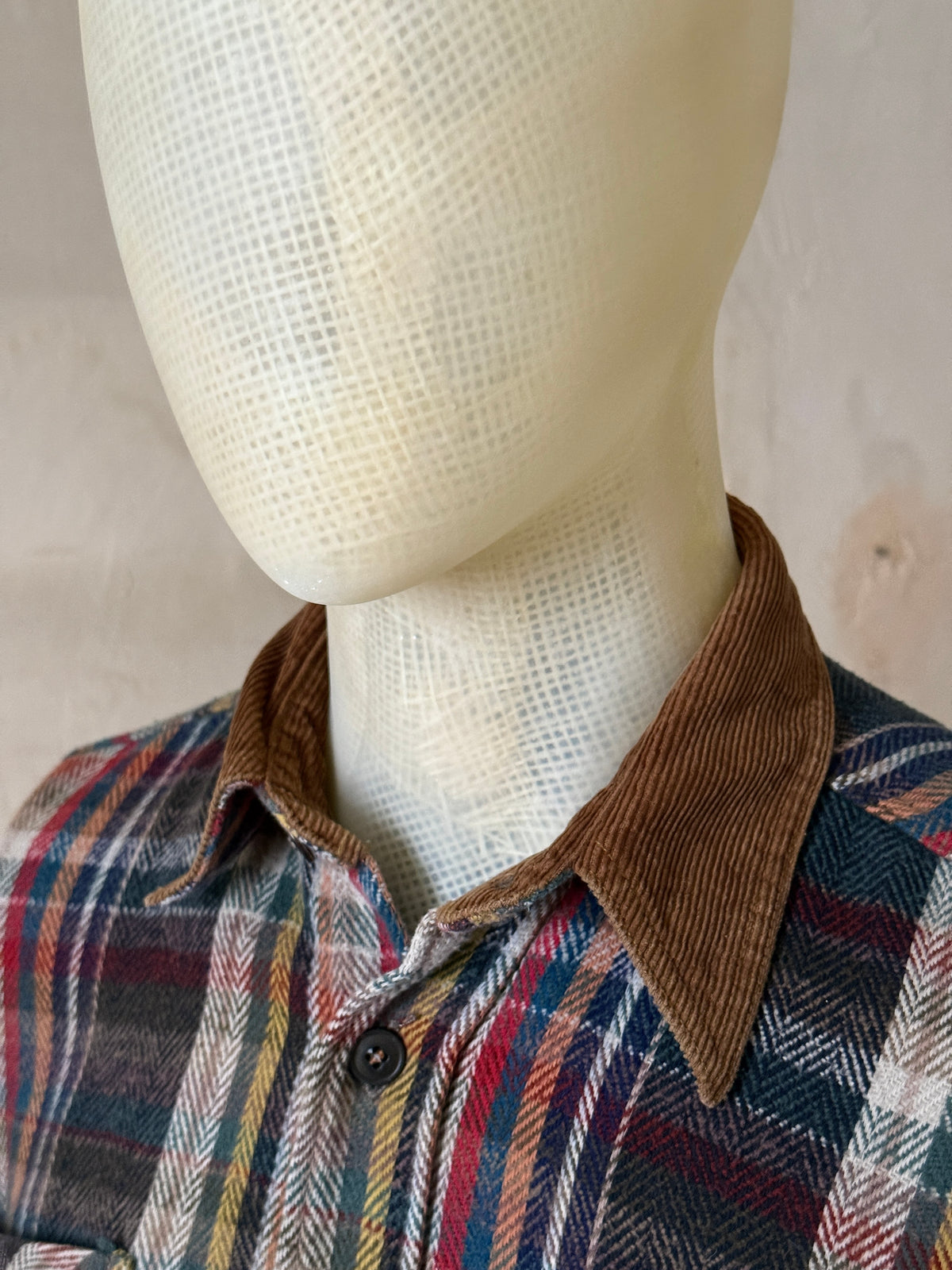 Vintage 1990s Plaid Chevalier Flannel Shirt - XL