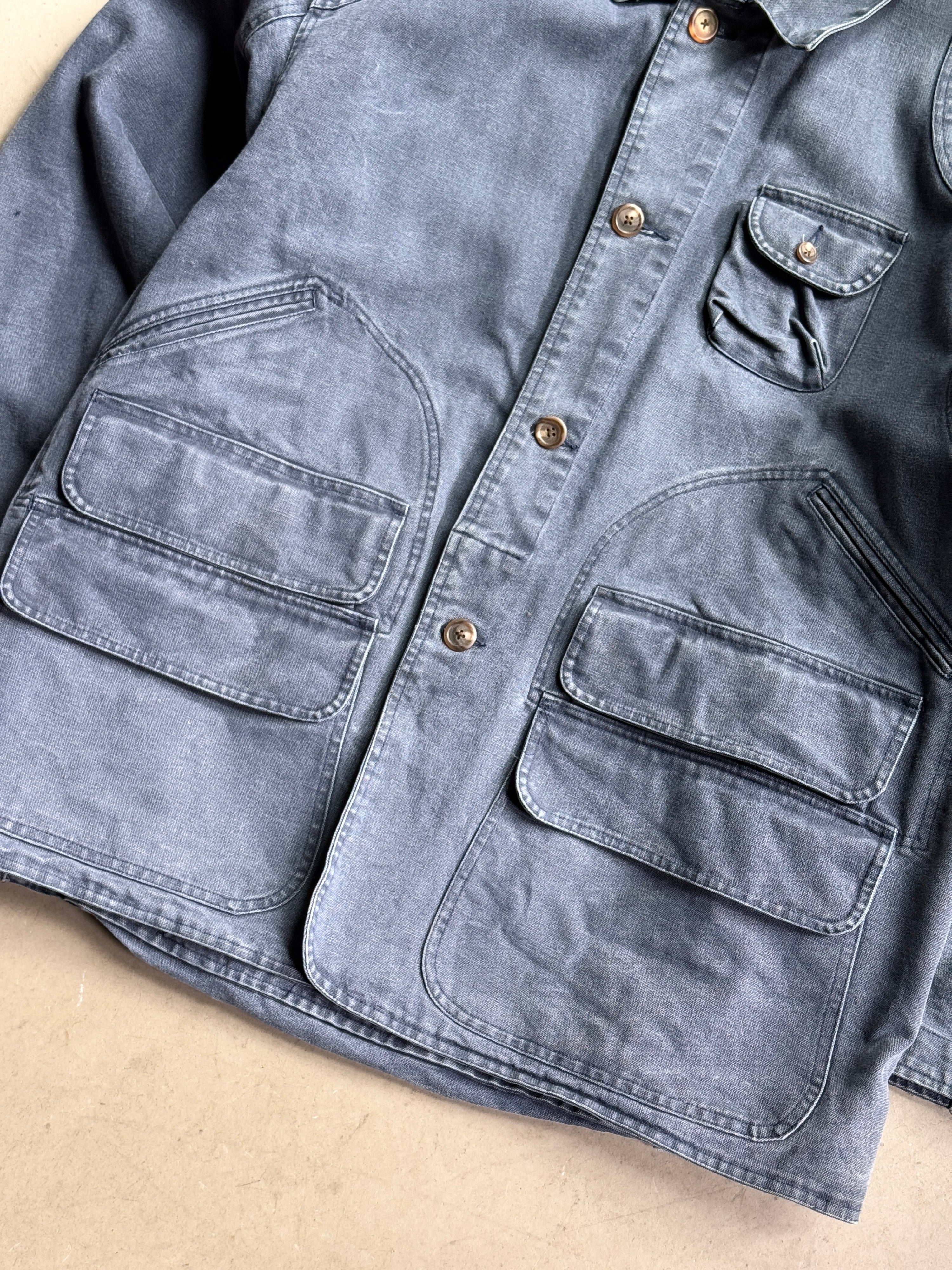Vintage 1990s Faded Ralph Lauren Barn Chore Coat Blue - XXL