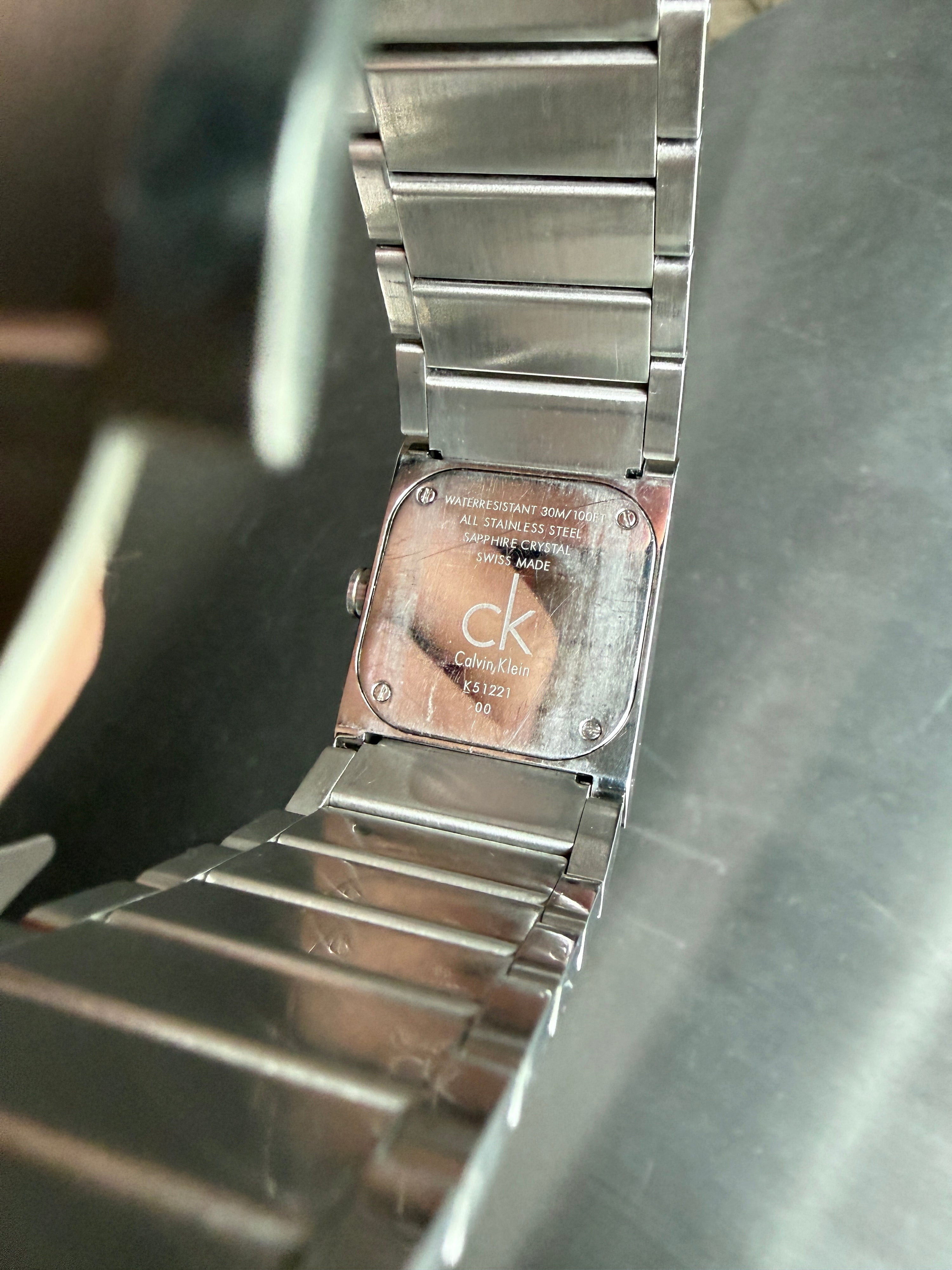 Vintage 2000s Calvin Klein "Epitome" Stainless Steel Quartz Watch