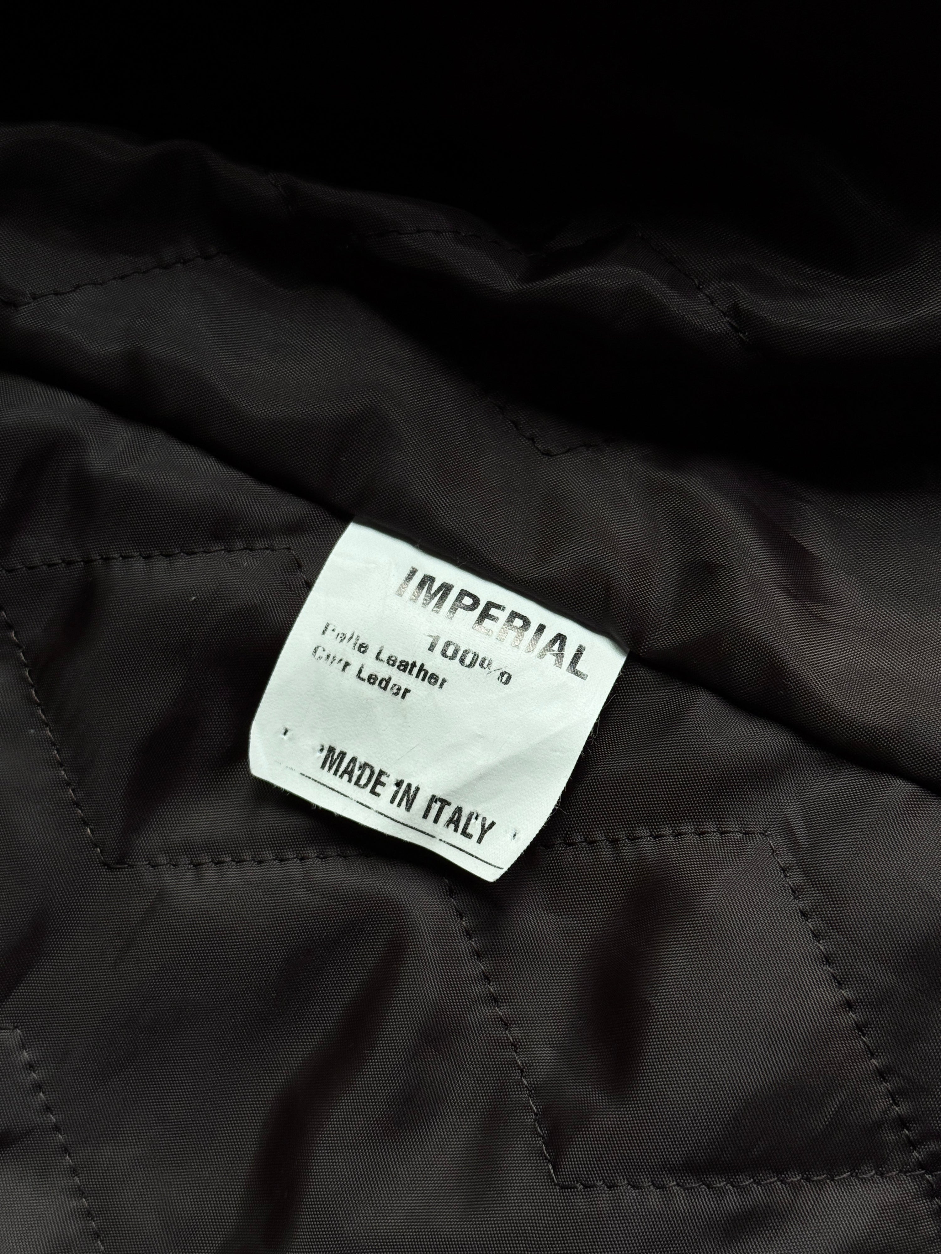 Vintage 2000s Imperial Cowhide Pony Hair Leather Coat Brown - M