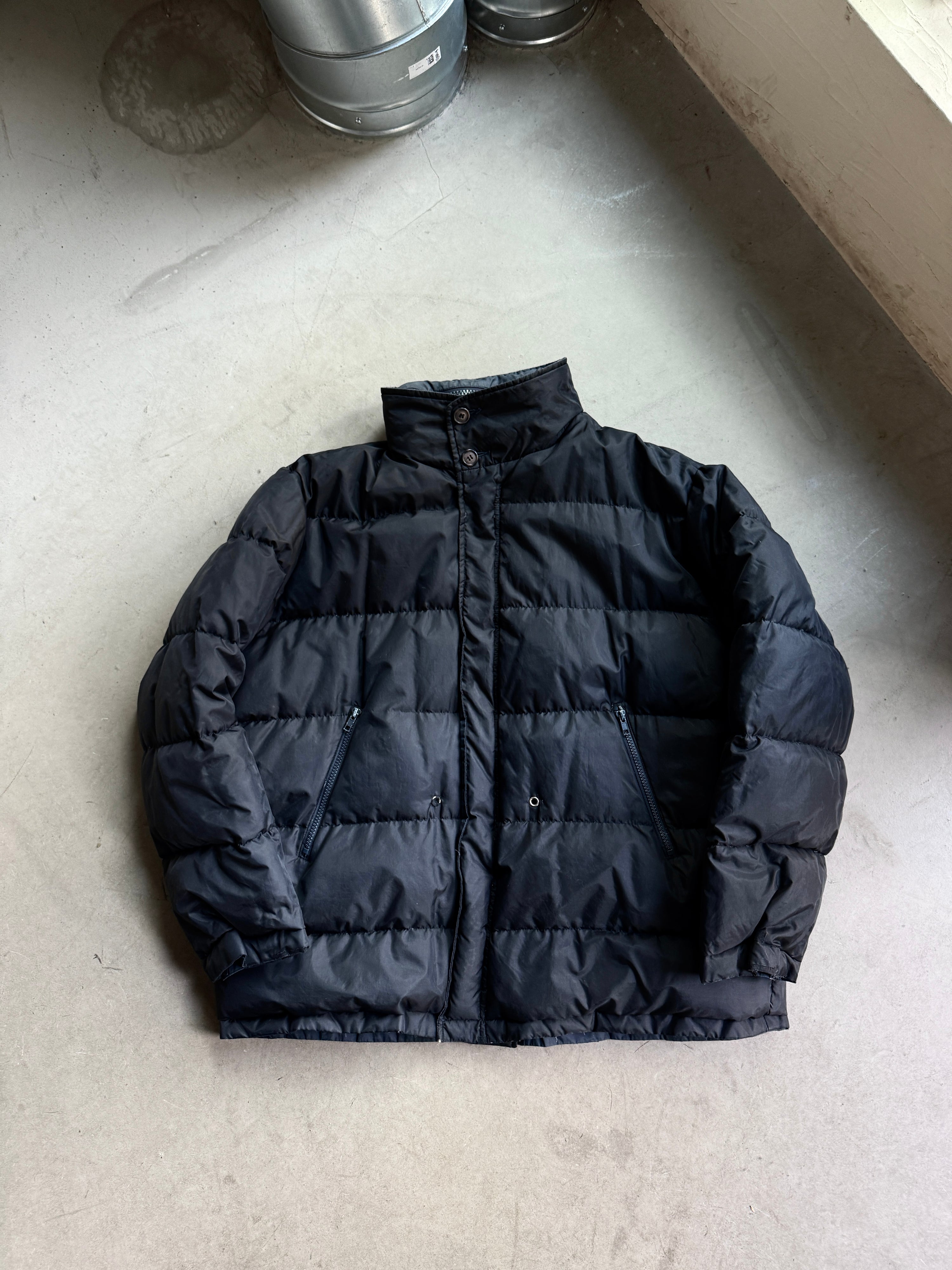 Vintage Massimo Osti Production Reversible Padded Multipocket Jacket Navy - XL