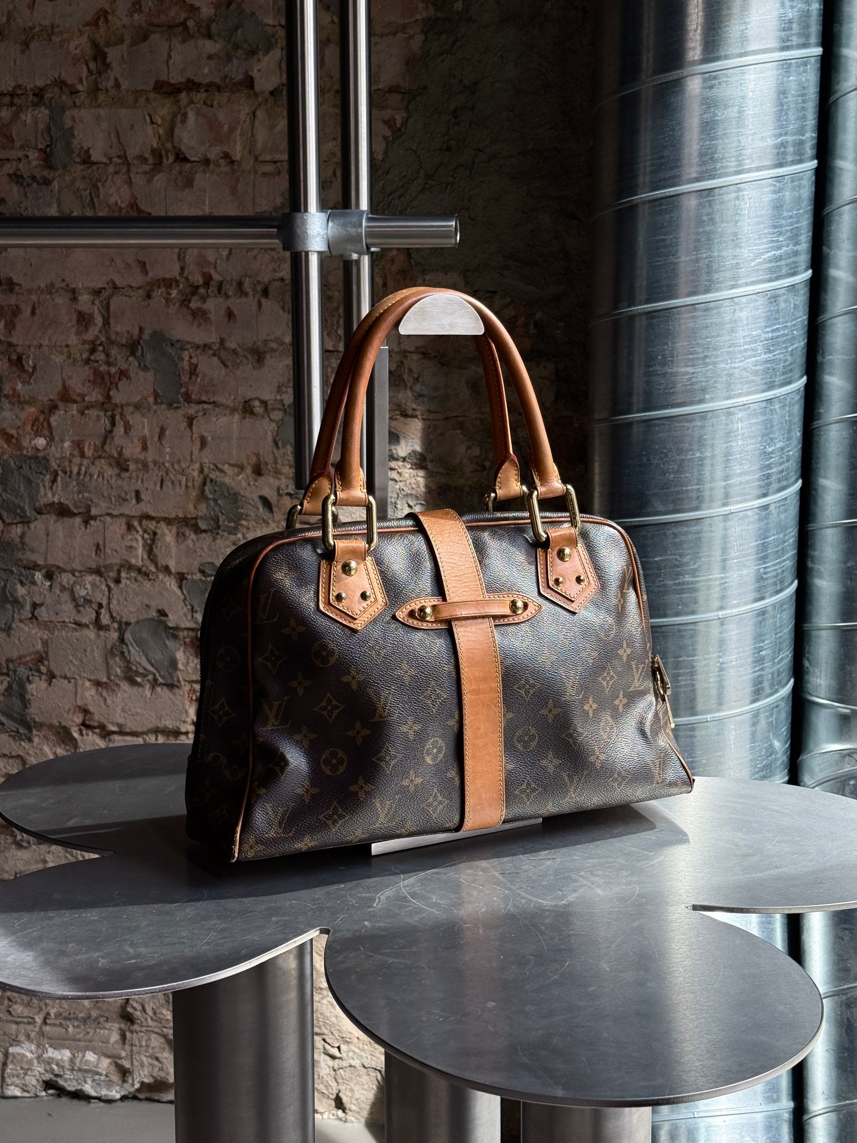 2009 Louis Vuitton Manhattan GM Bag Brown (FL0069)