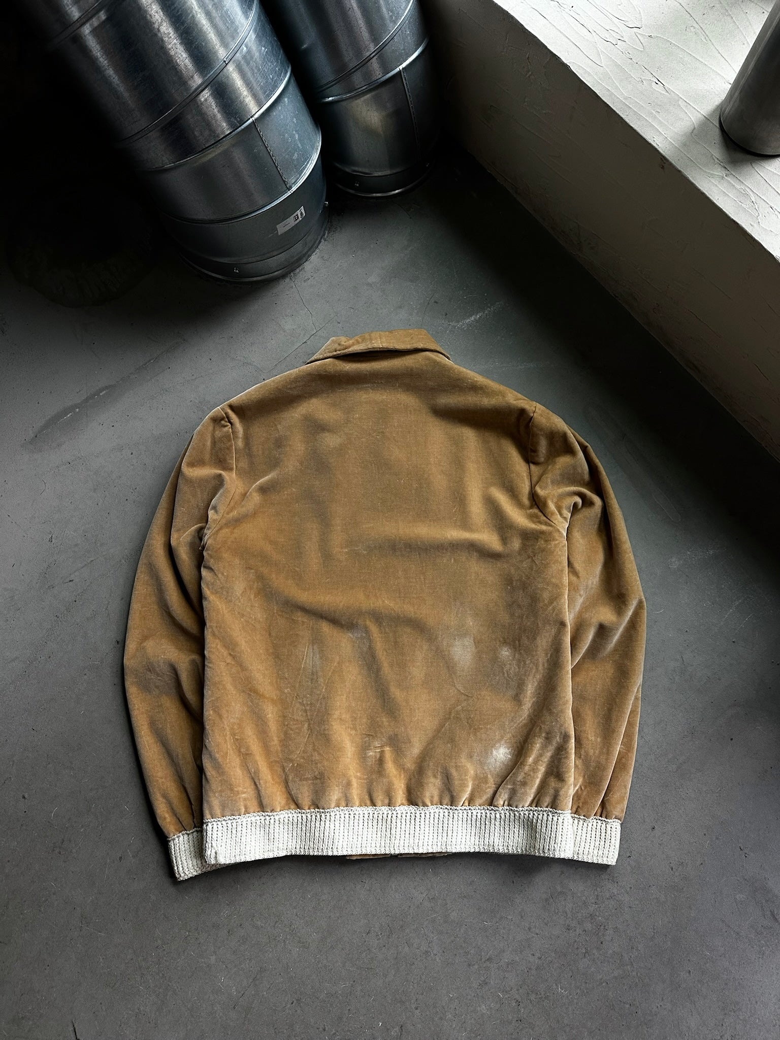 1970s Velour Jacket Brown - M