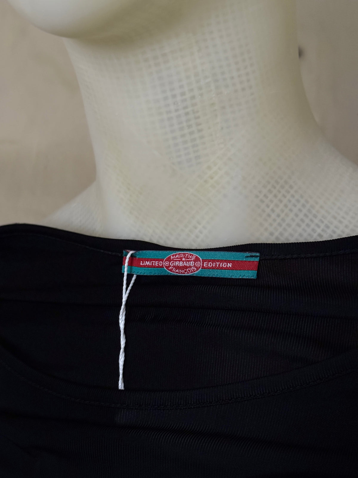 Vintage 1990s Limited Marithé + François Girbaud Logo Black Longsleeve - M