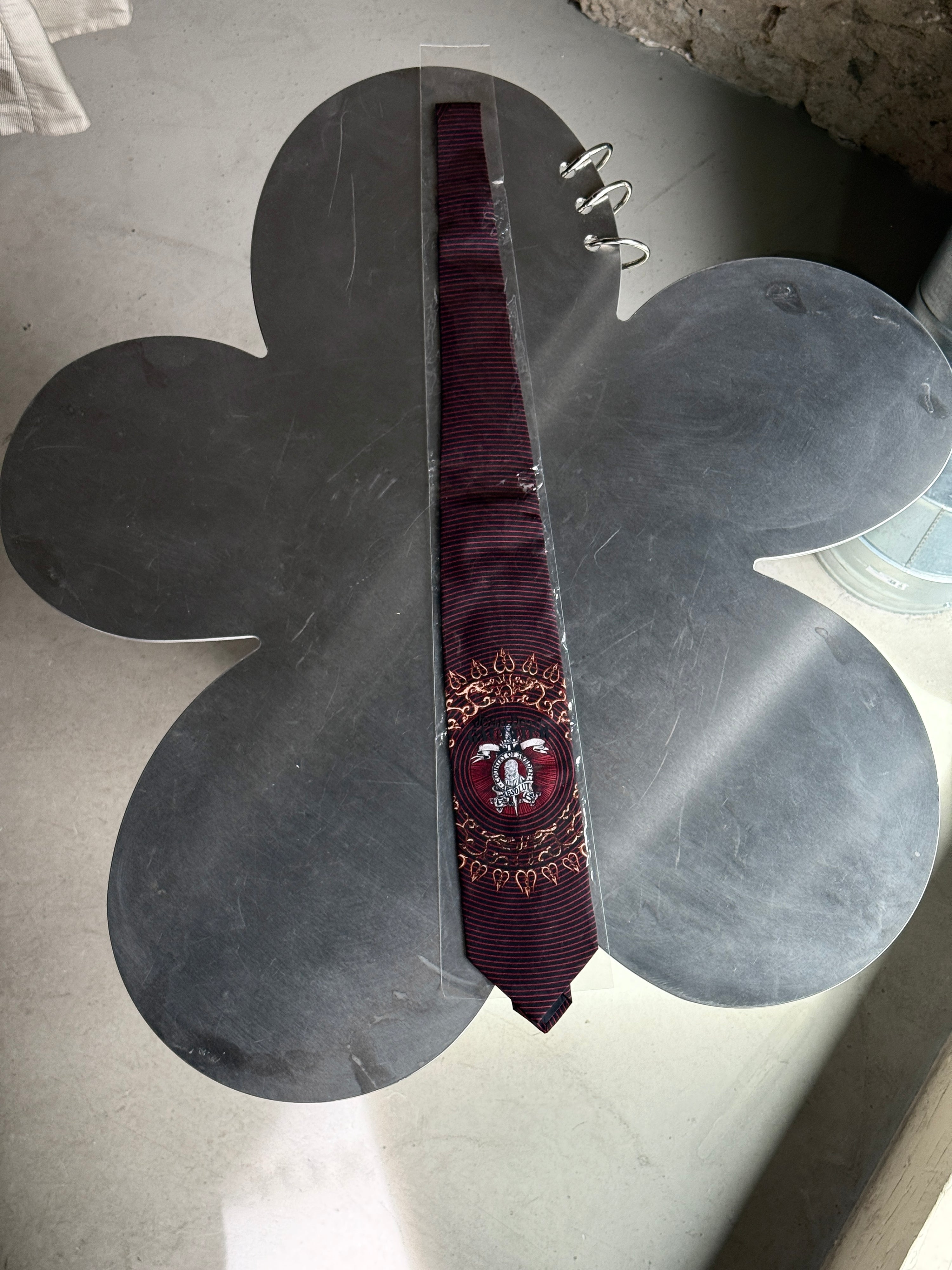 Vintage Jean Paul Gaultier "Absolut Vodka" Silk Tie Red (new)