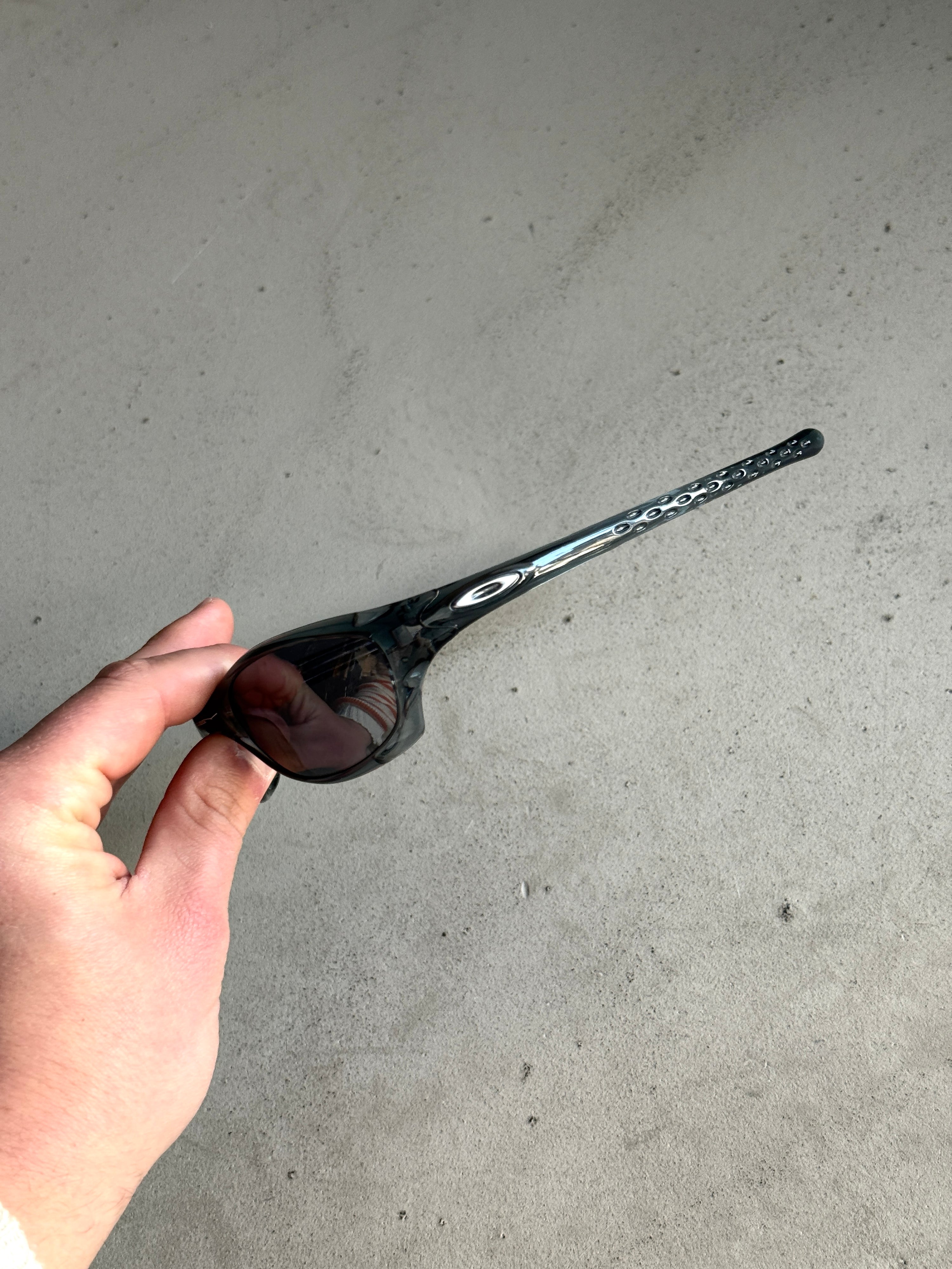 Vintage 2001 Oakley Fives 2.0 Crystal Transparent Sunglasses