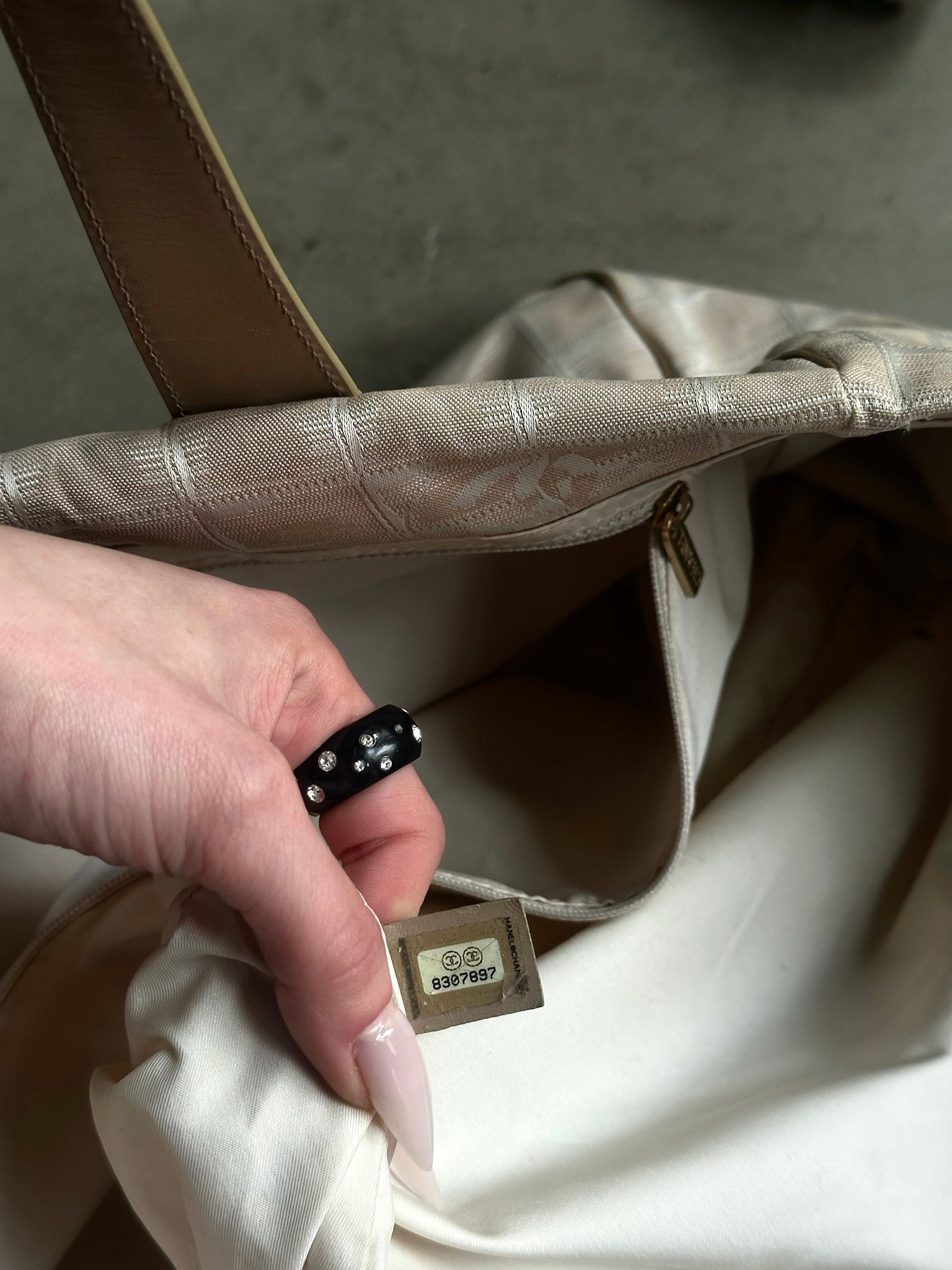 Vintage Chanel “Travel Line” Tote Bag