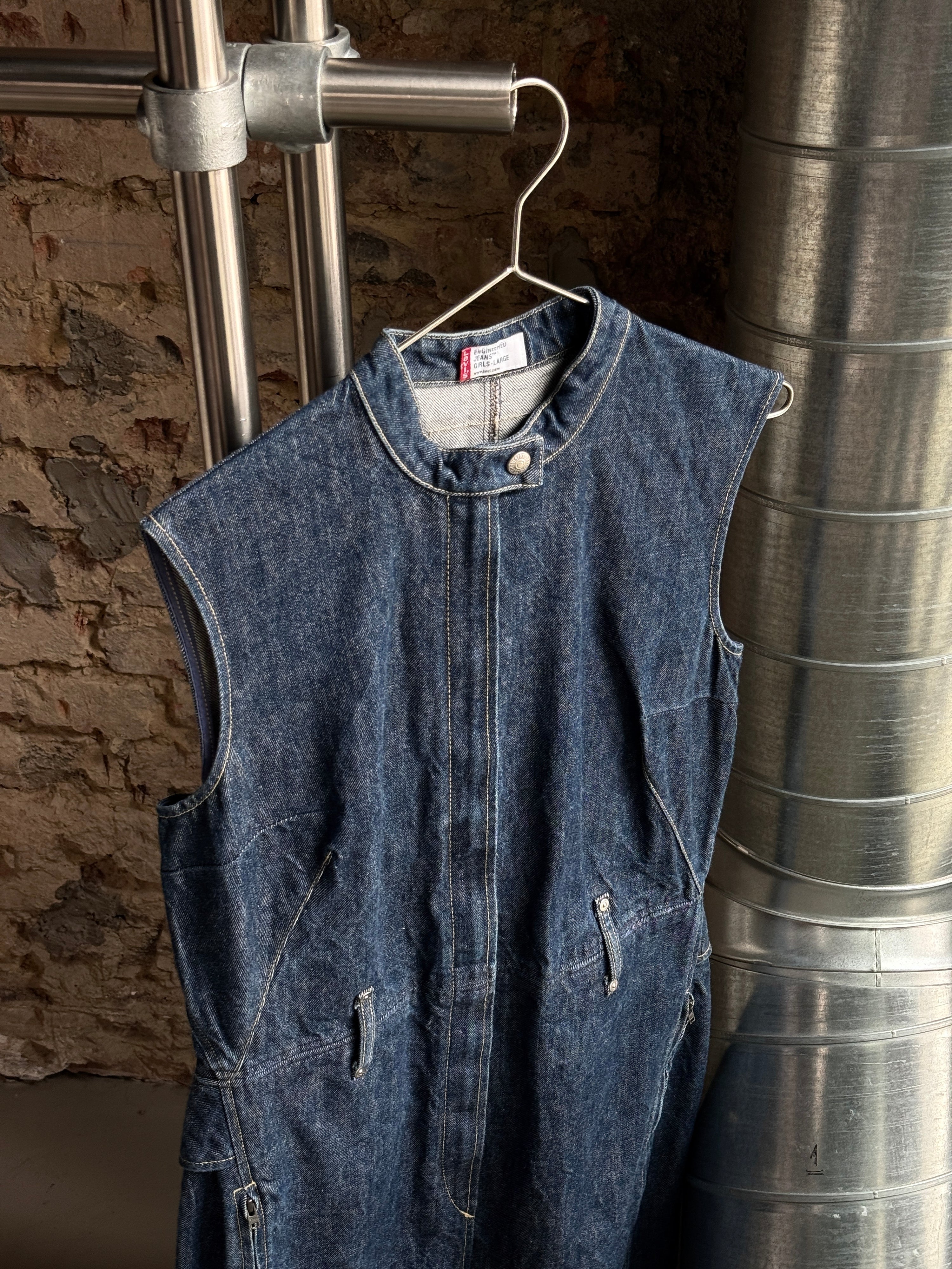 Vintage Levis Engineered Denim Dress - S