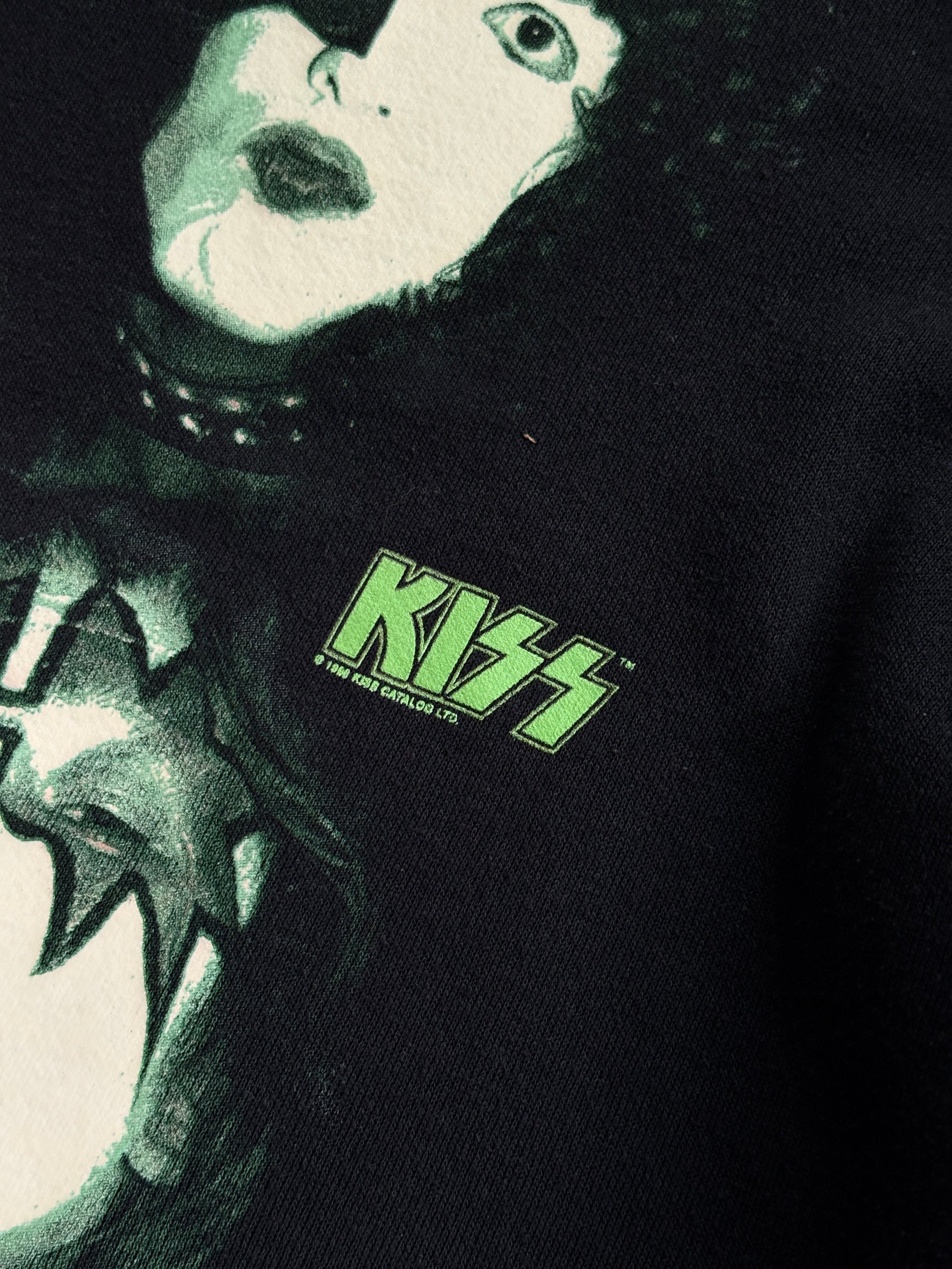 1998 Kiss "Glow in the Dark" Band Sweater Black - XL