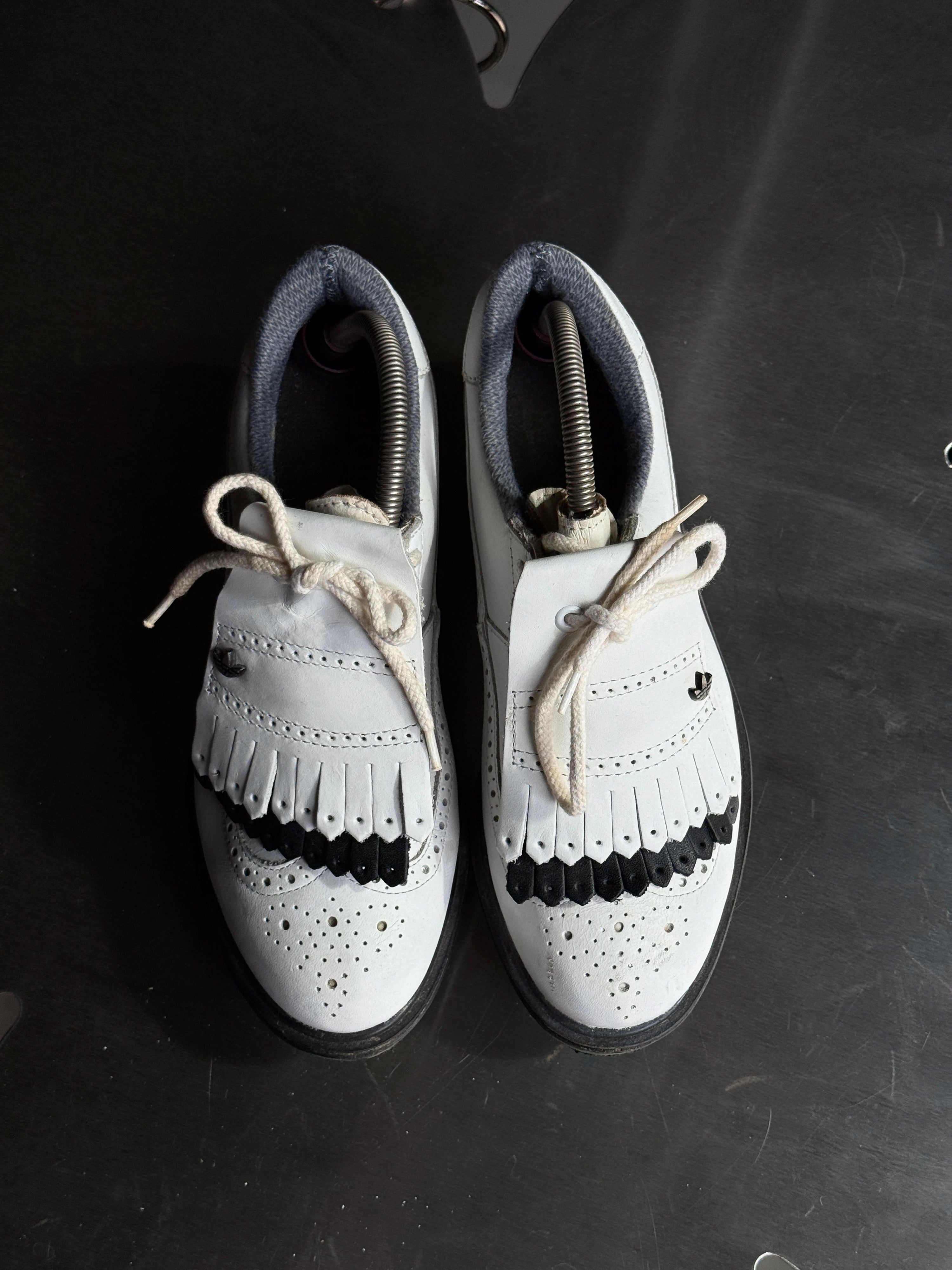 Vintage 1990s Adidas “Aditex” Leather Golf Shoes White - EU 36