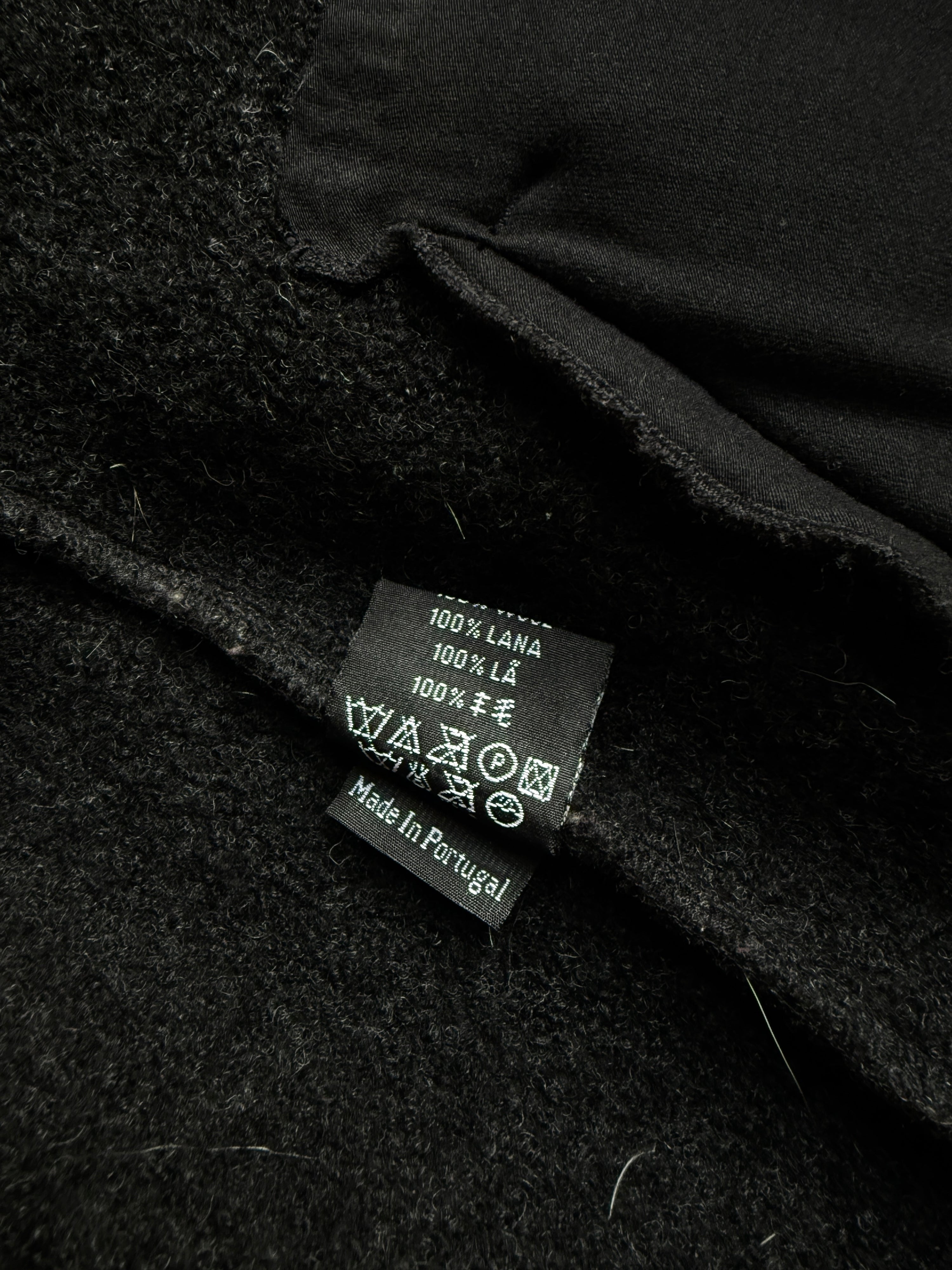 Vintage 2000s Cop Copine Big Button Wool Coat Black - S