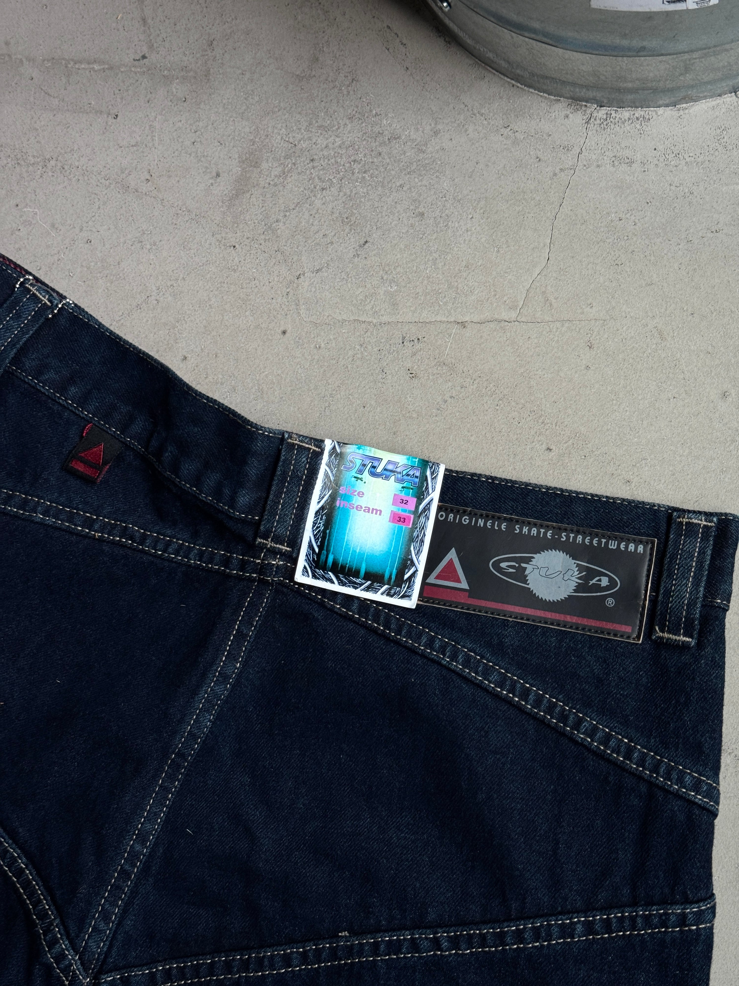 Vintage Stuka Baggy Raver / Skate Jeans (DS) - W31 L33