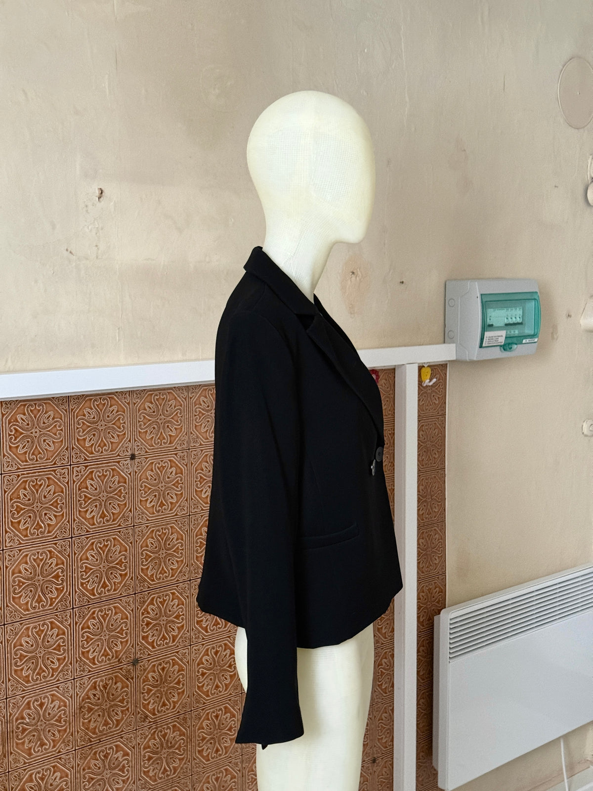 2000s Sonia Rykiel “Uniform” Tailored Black Blazer Jacket (new) - S
