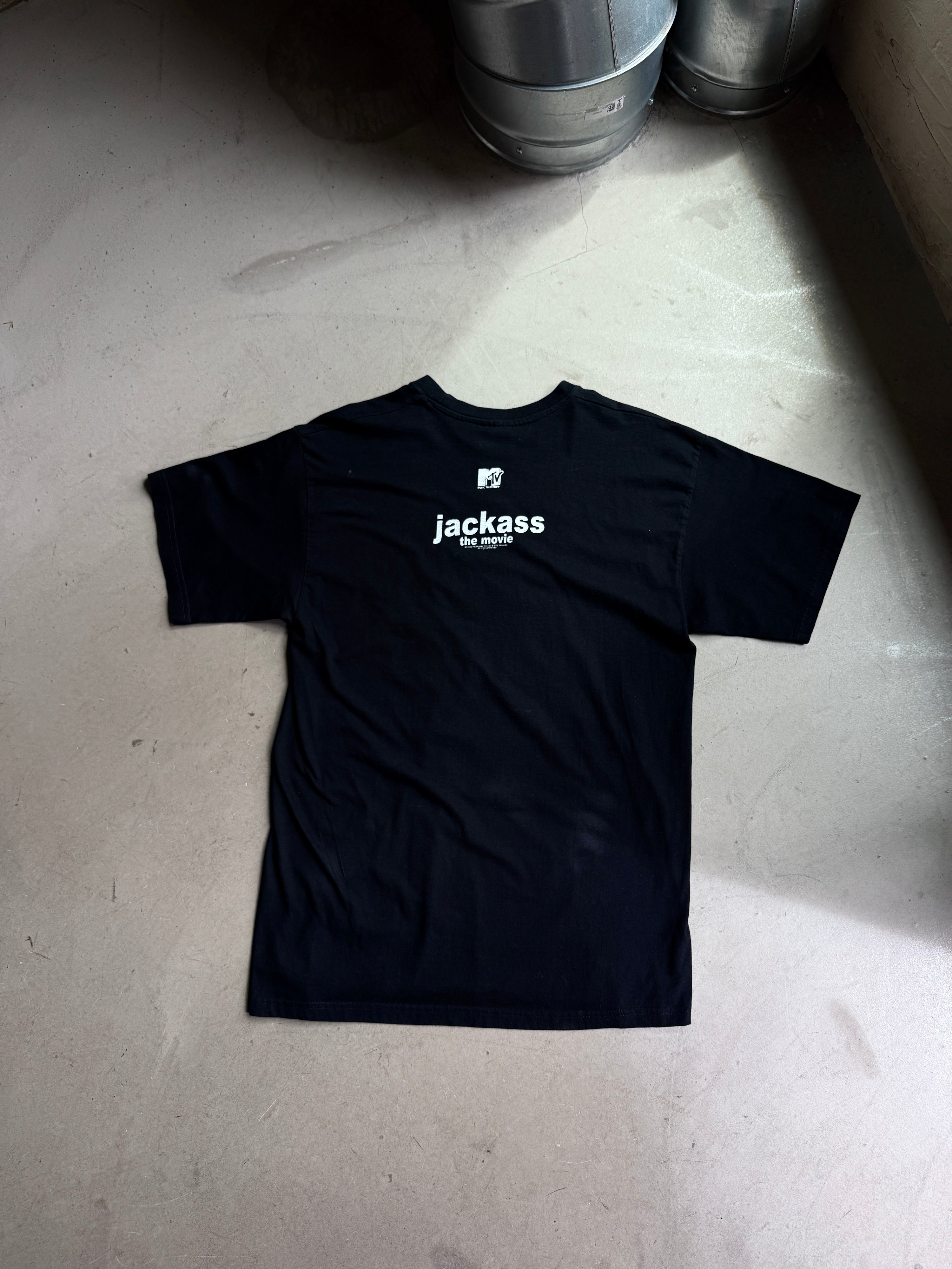 Vintage 2002 Jackass Movie Promo Tee Black - M
