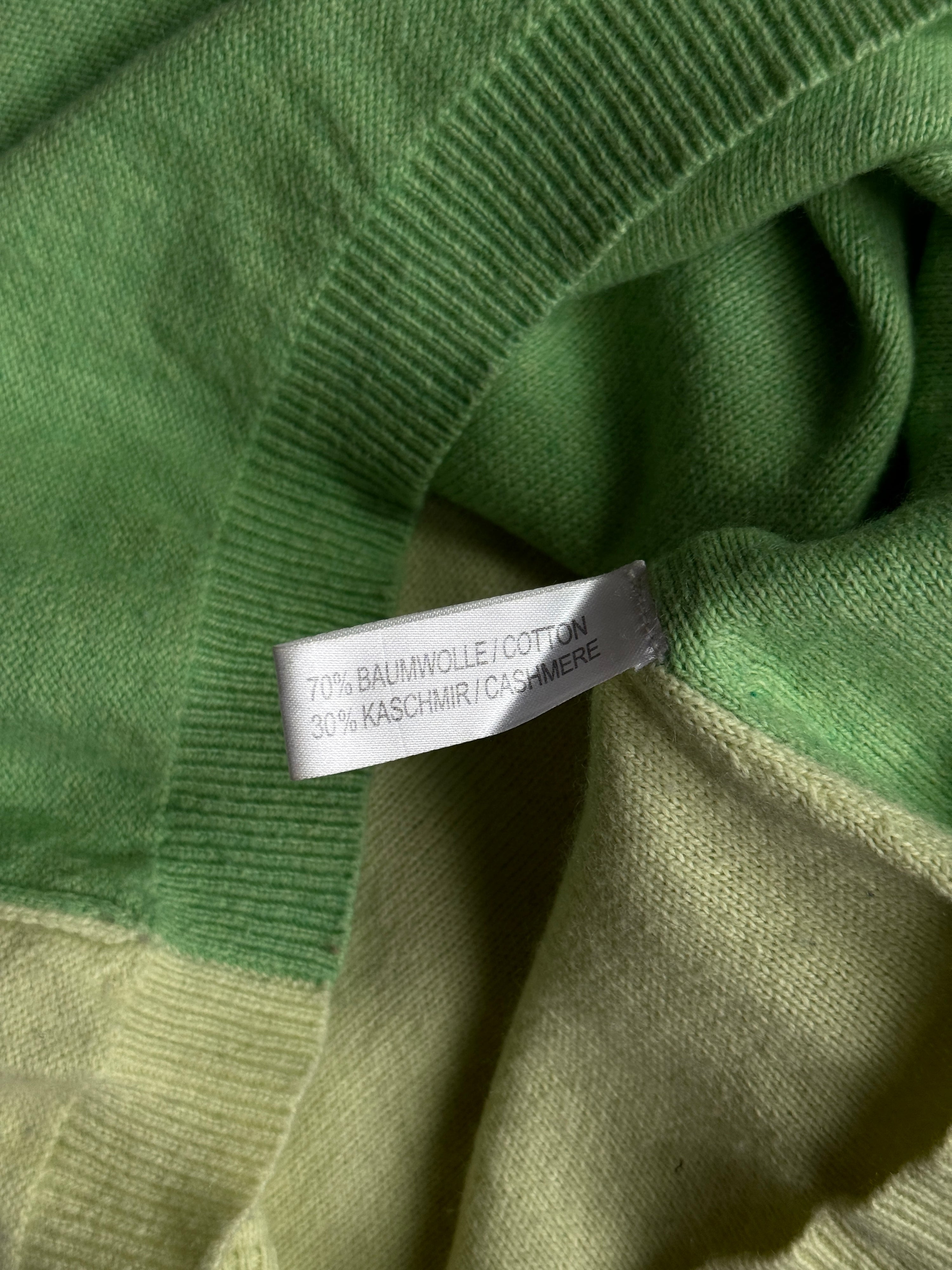 2000s Cuccia Sweater Vest Cashmere Blend Green - S