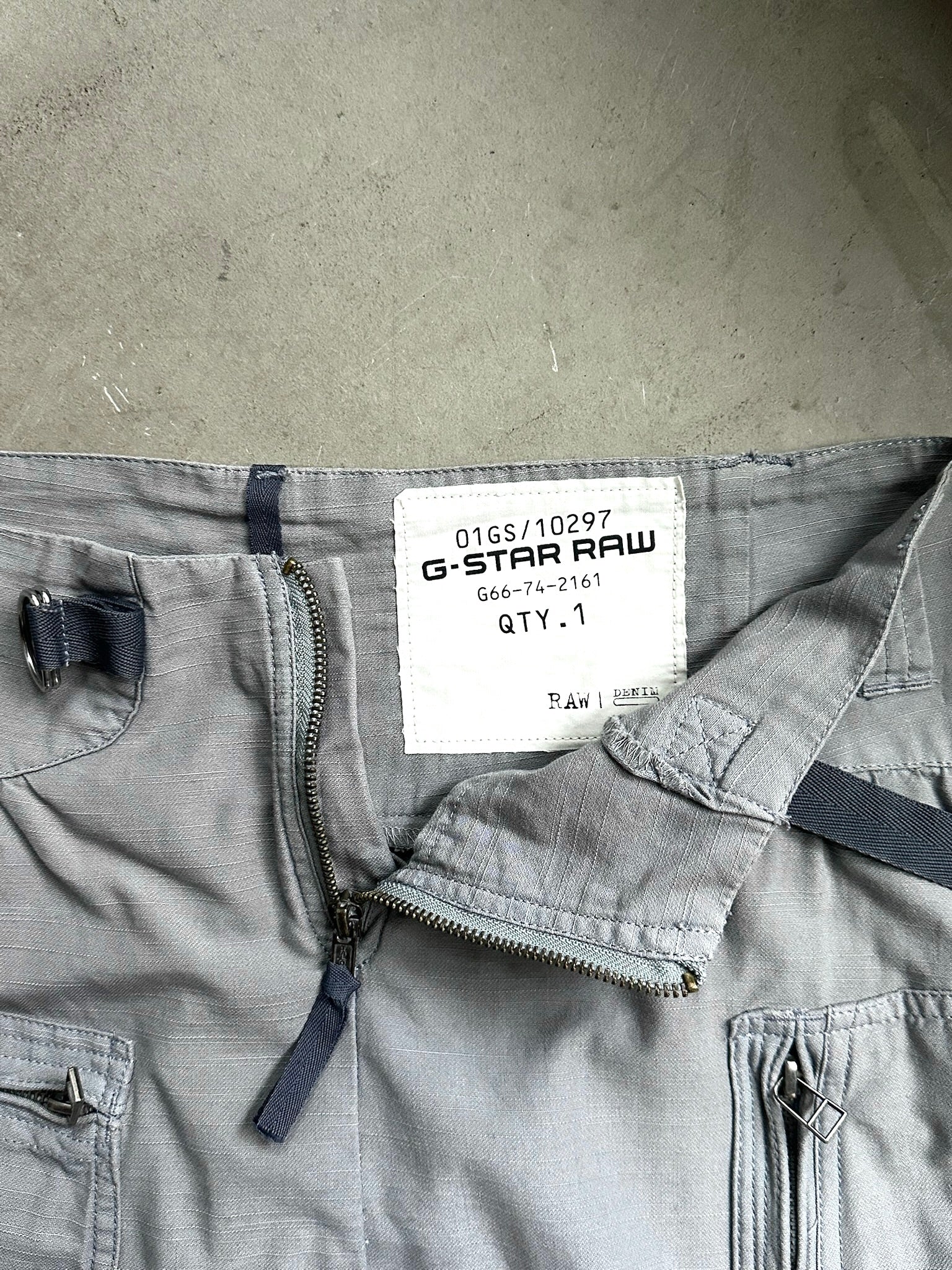 2000s G-Star Cargo Skirt Grey - M