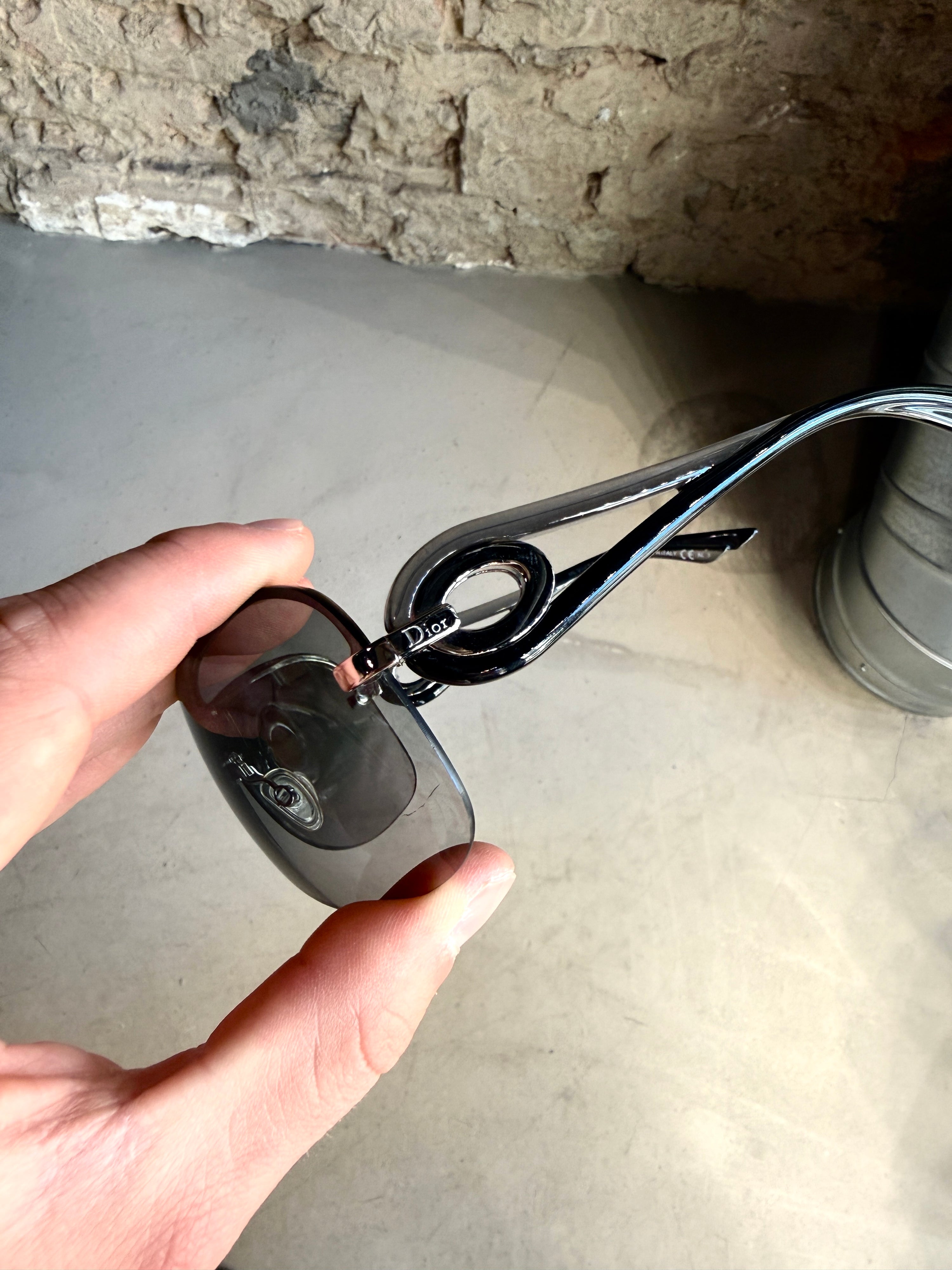 Vintage Dior Volute 3 Shield Sunglasses