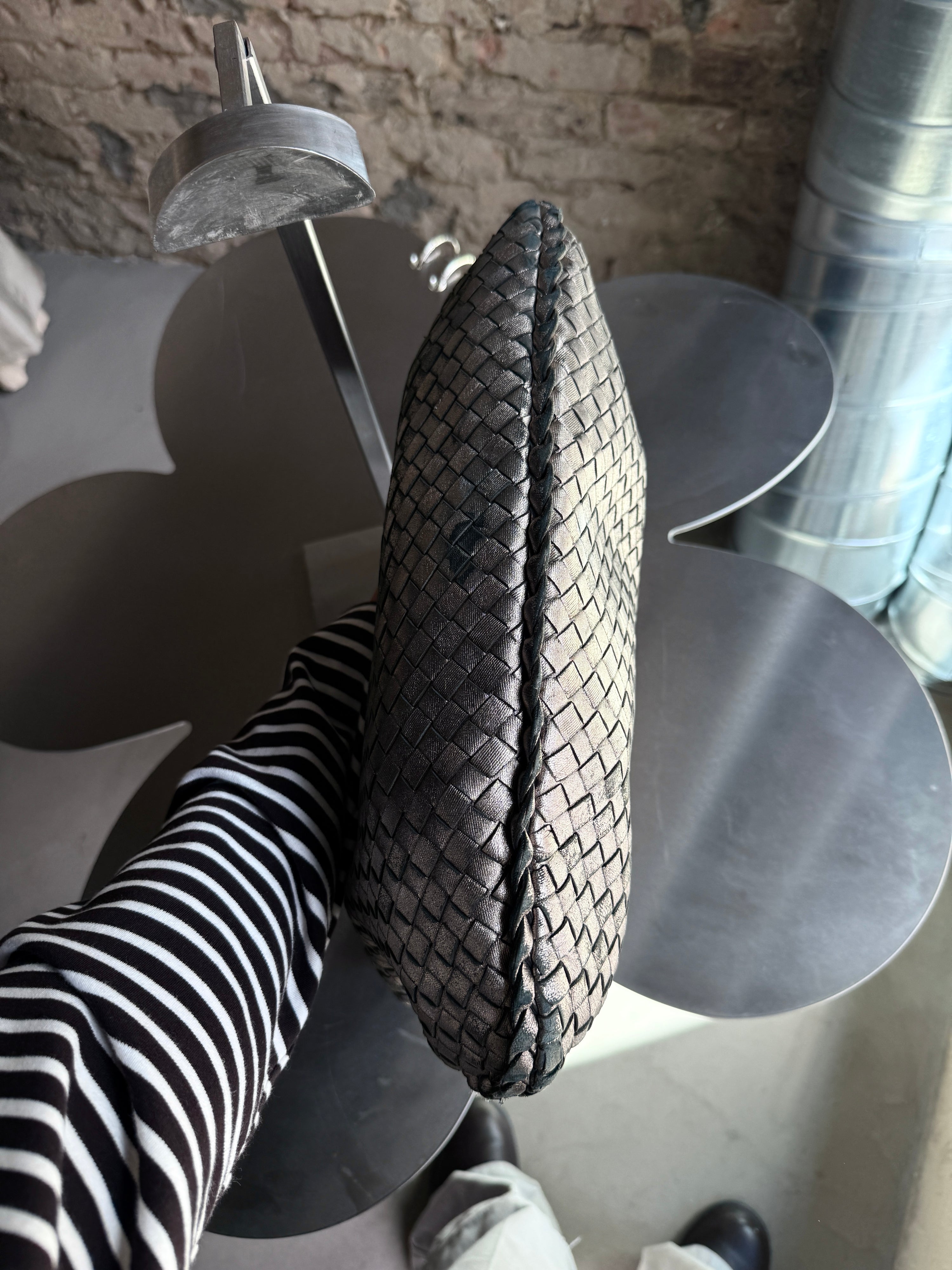 Bottega Veneta Intrecciato Hobo Leather Woven Bag