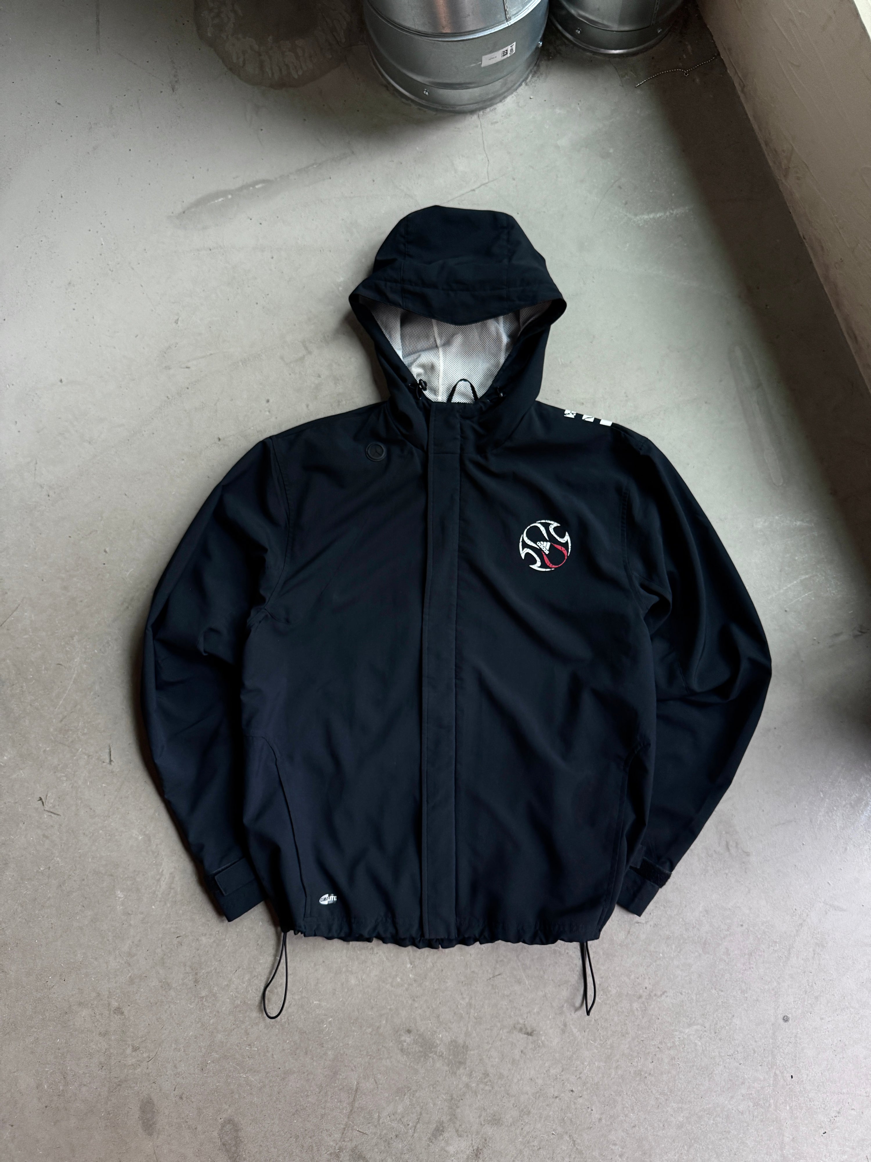 Vintage 2000s Adidas Football Windbreaker Black - L