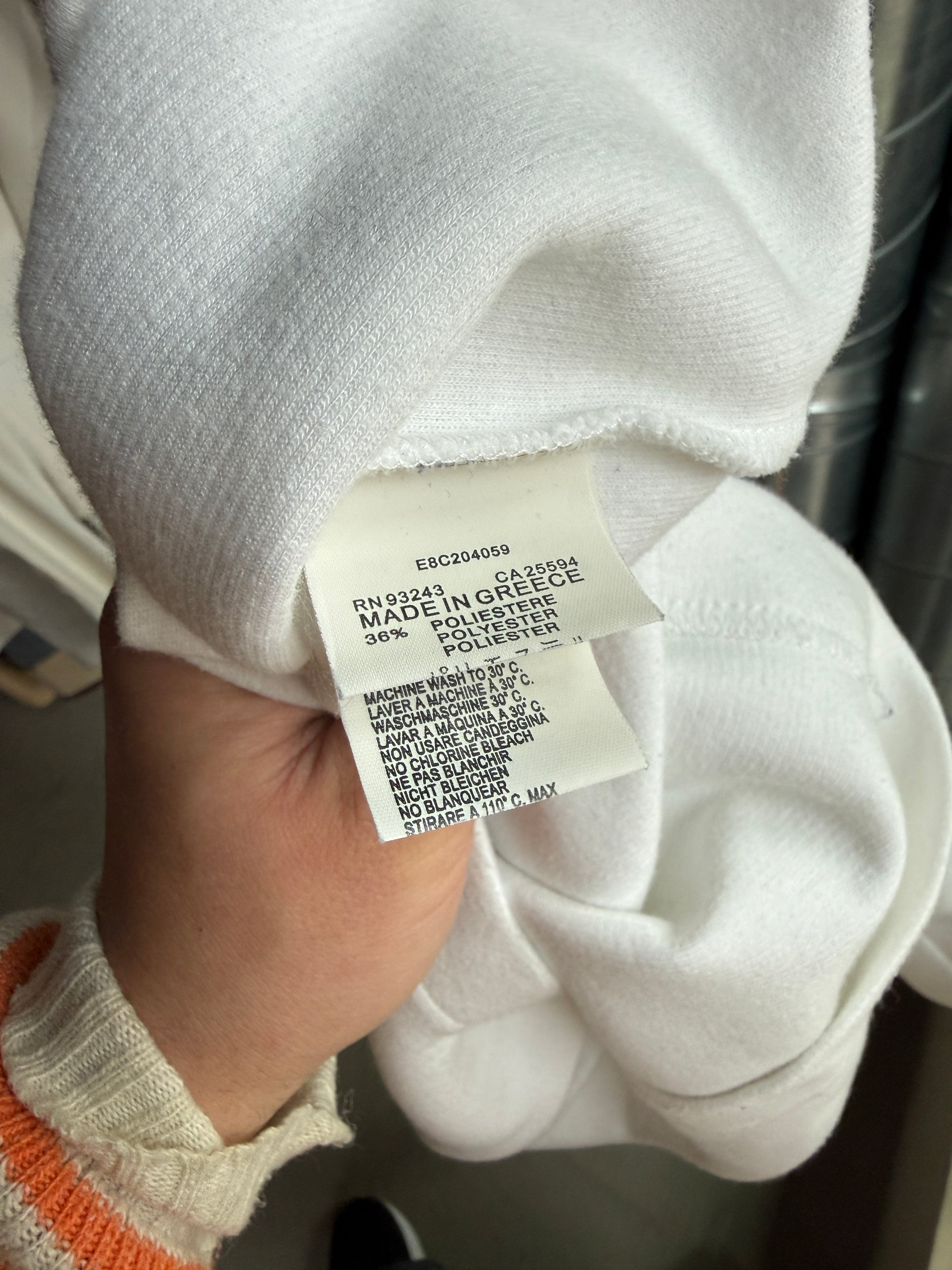 Vintage Diesel Transparent Detail Sweatshirt White - L