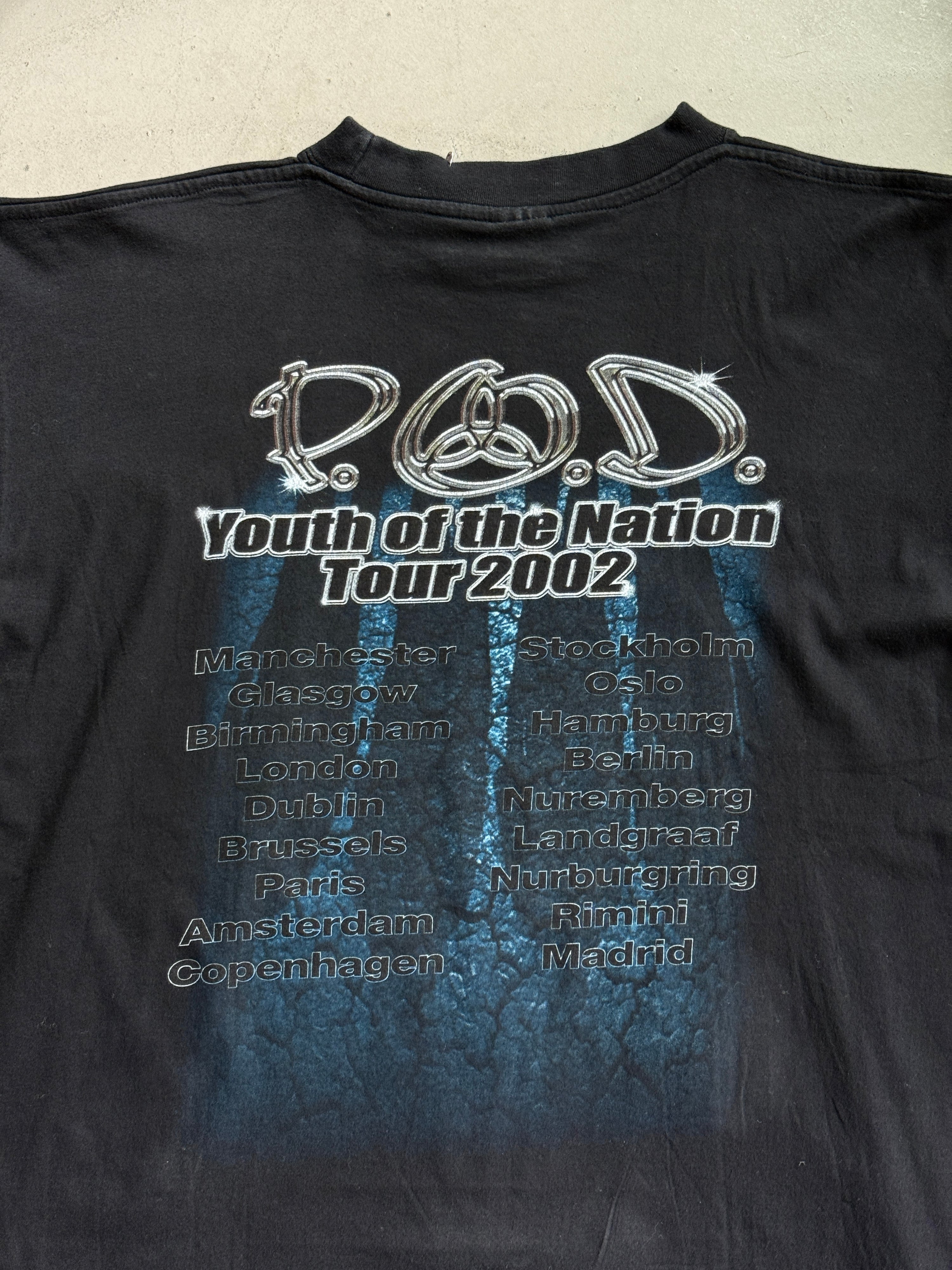 Vintage 2002 POD "Youth of the Nation" Tour T-Shirt Black - L