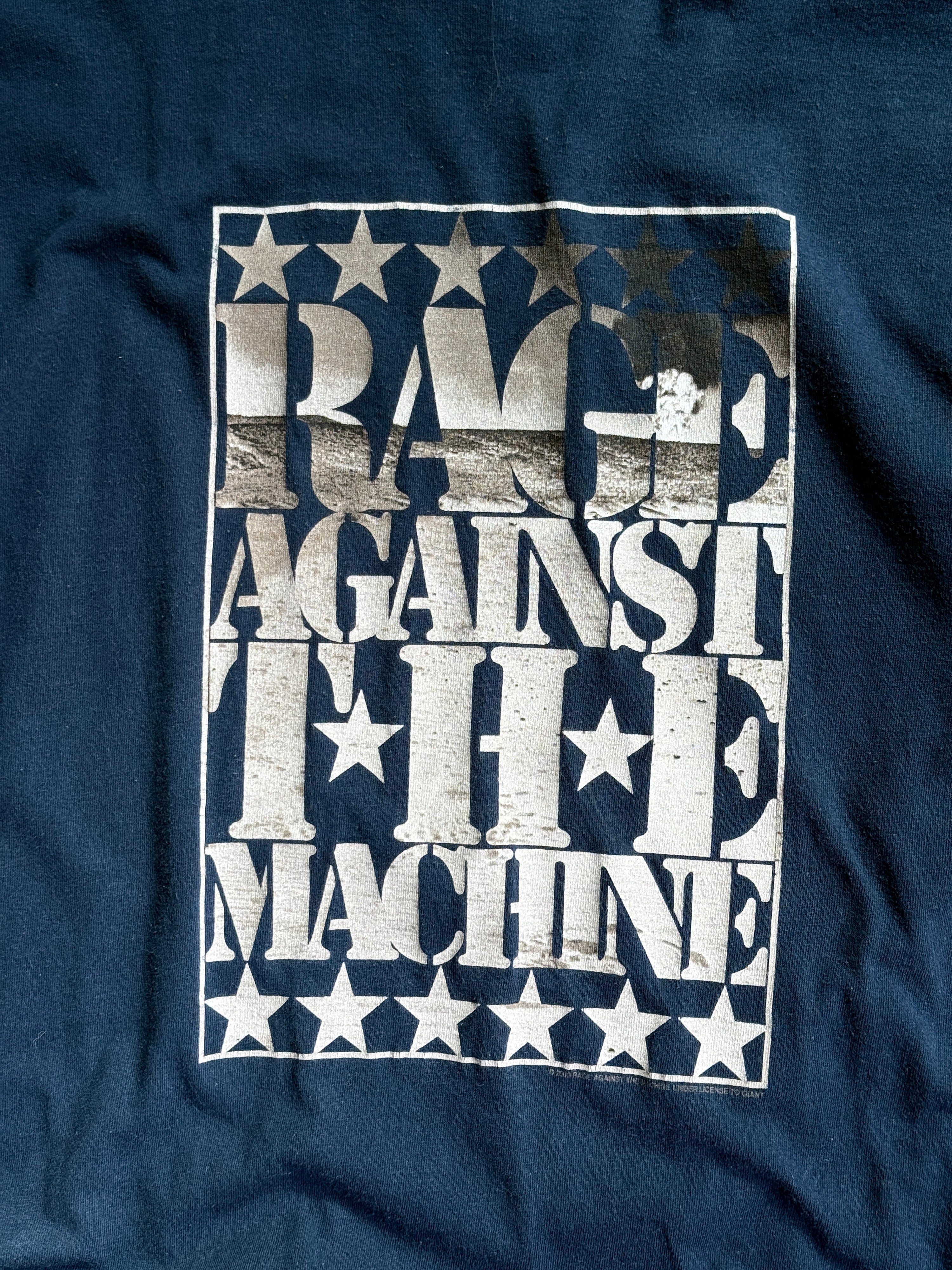 Vintage 2000 Rage Against the Machine T-Shirt Navy - M