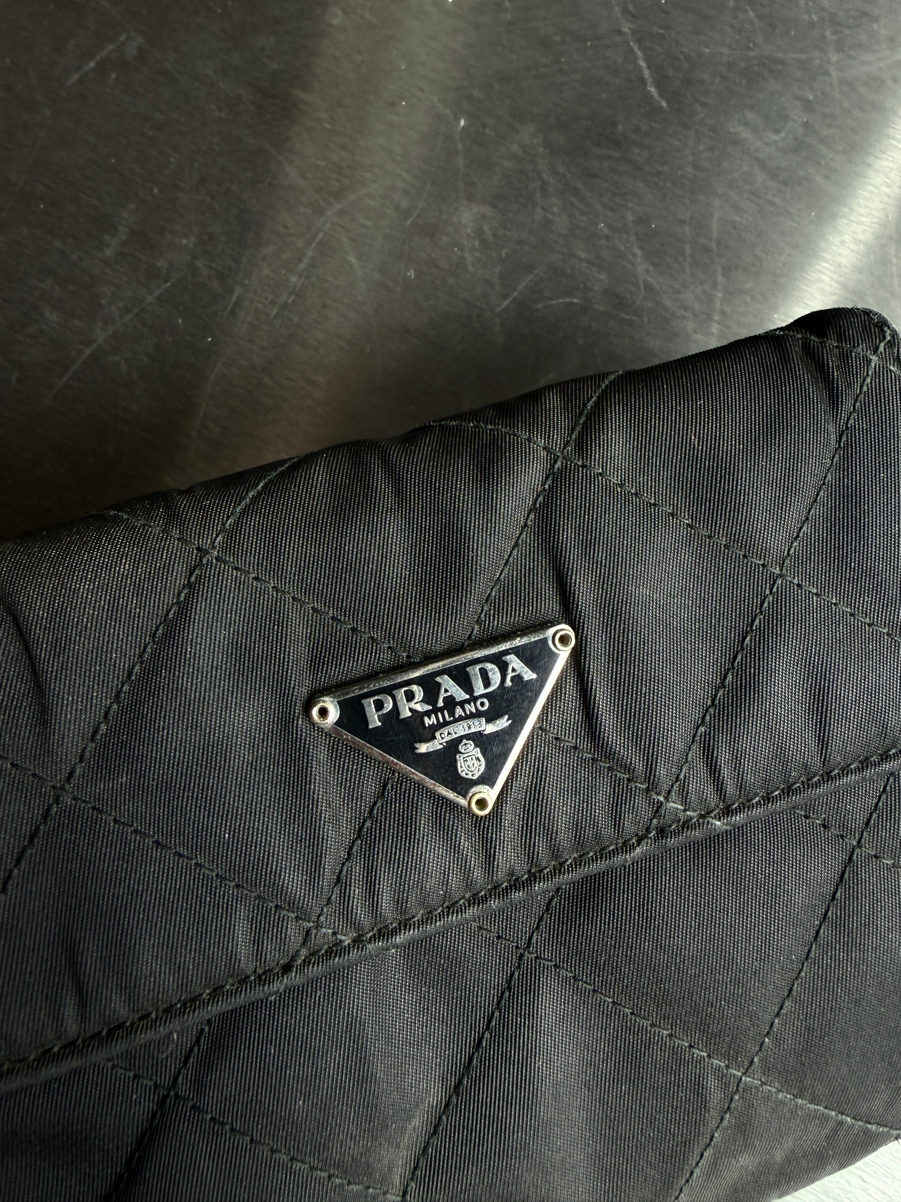 Vintage Prada Quilted Tessuto Nylon Wallet