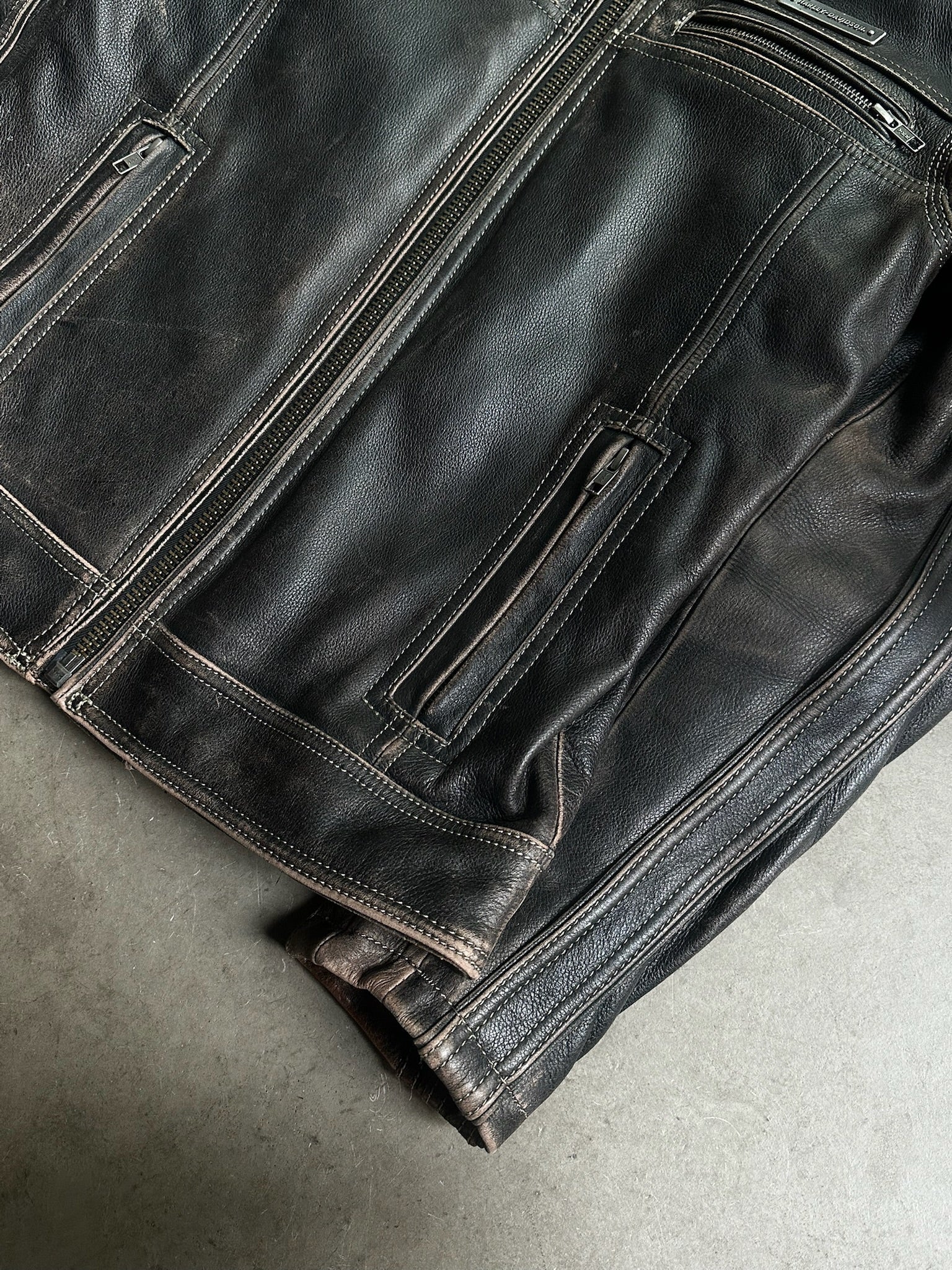 2000s Harley Davidson Gear Leather Jacket - S